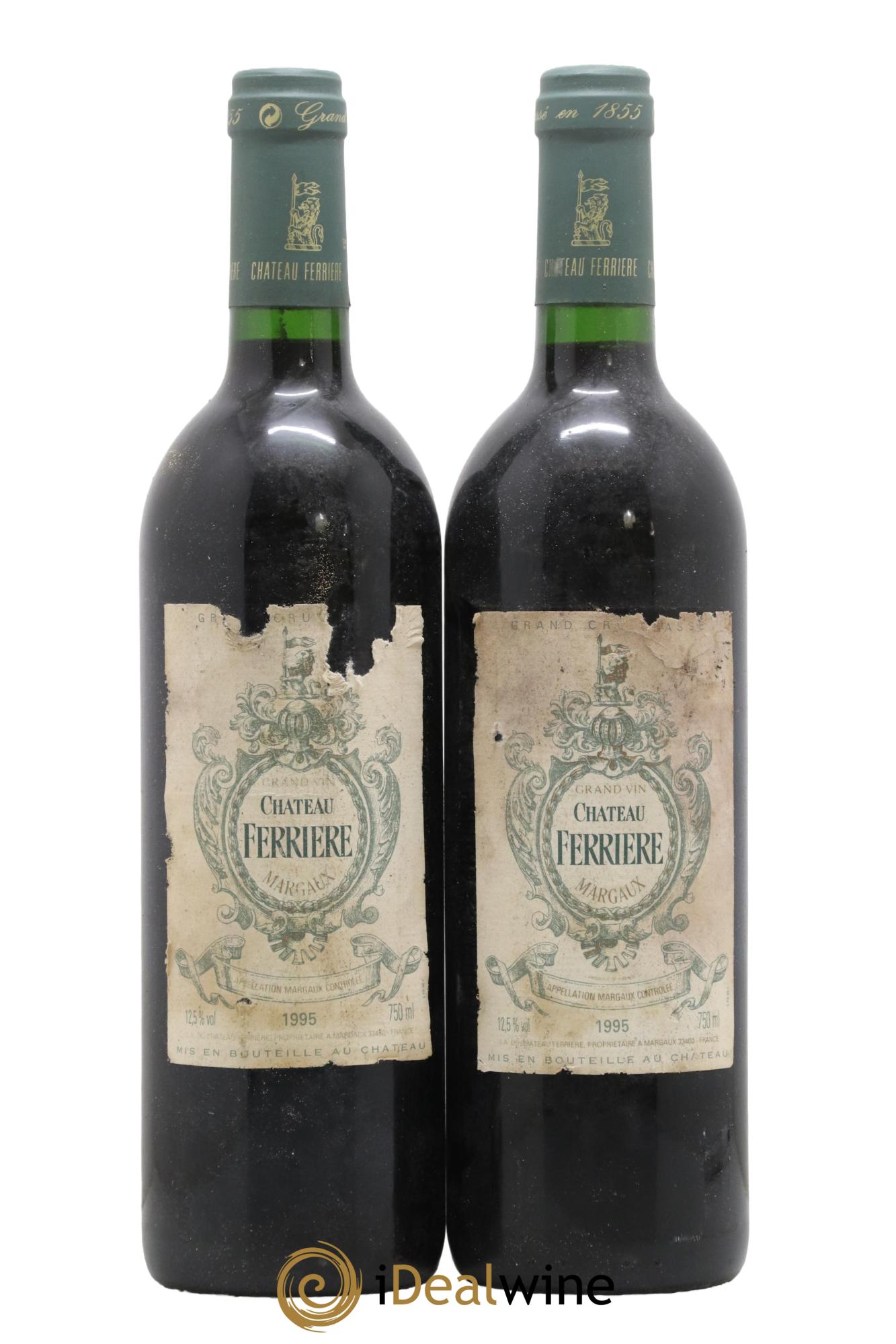 Château Ferrière 3ème Grand Cru Classé 1995 - Lot de 2 bouteilles - 0