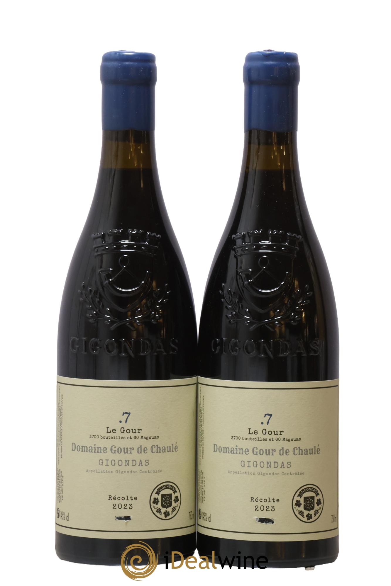 Gigondas Cuvée Le Gour .7 Gour de Chaulé 2023 - Posten von 2 Flaschen - 0