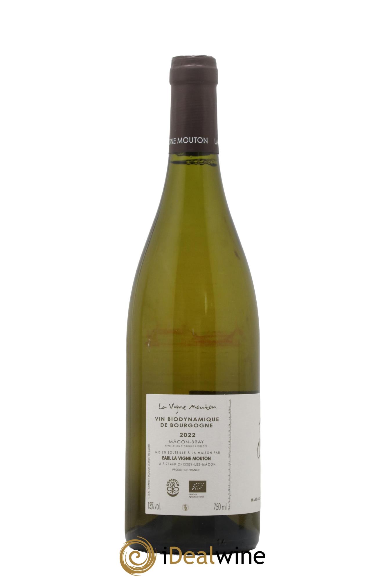 Mâcon Bray Terres De Chazeux Domaine La Vigne Mouton 2022 - Lot de 1 bouteille - 1