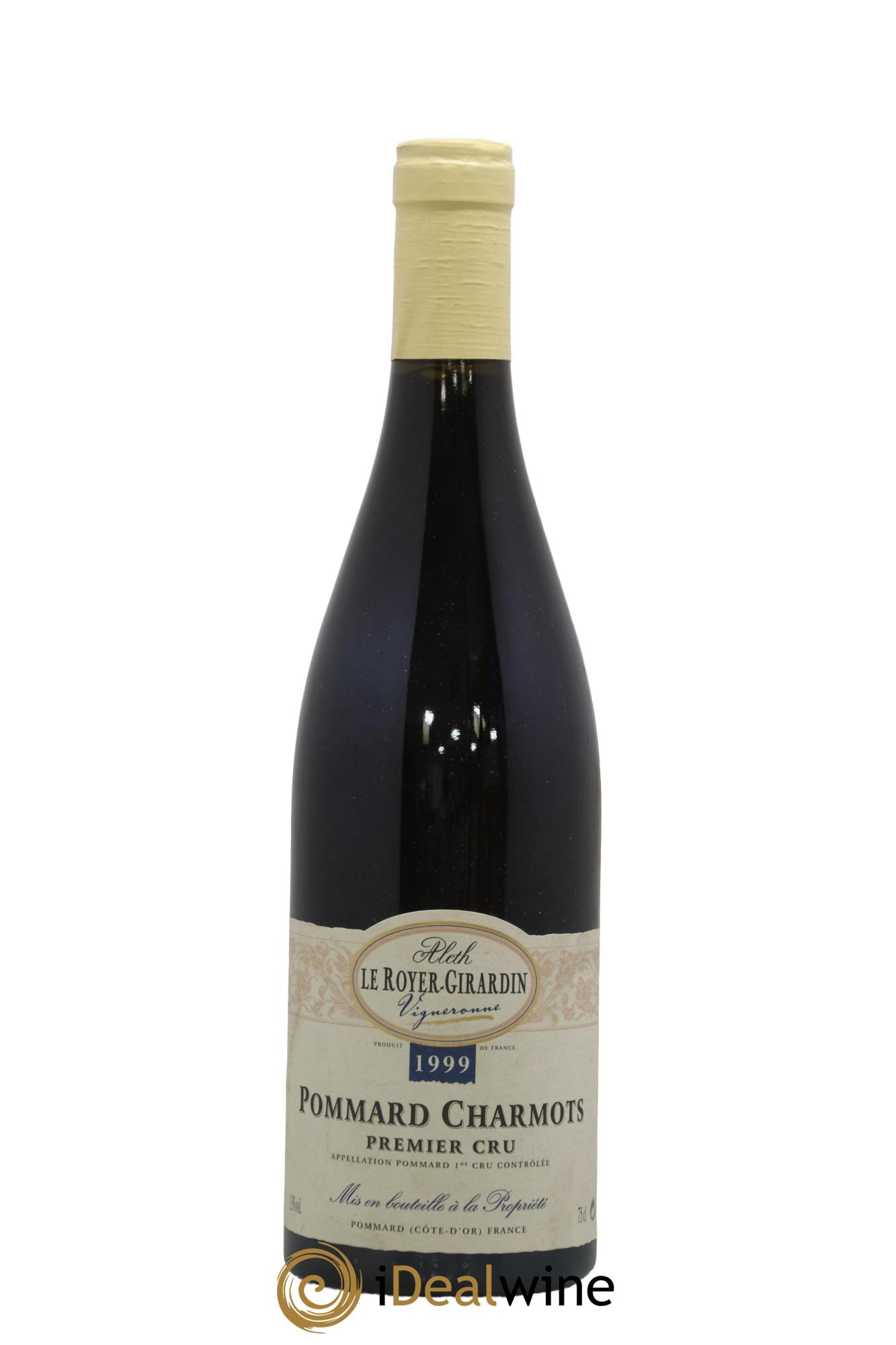 Pommard 1er Cru Charmots Aleth Le Royer Girardin 1999 - Lot of 1 bottle - 0