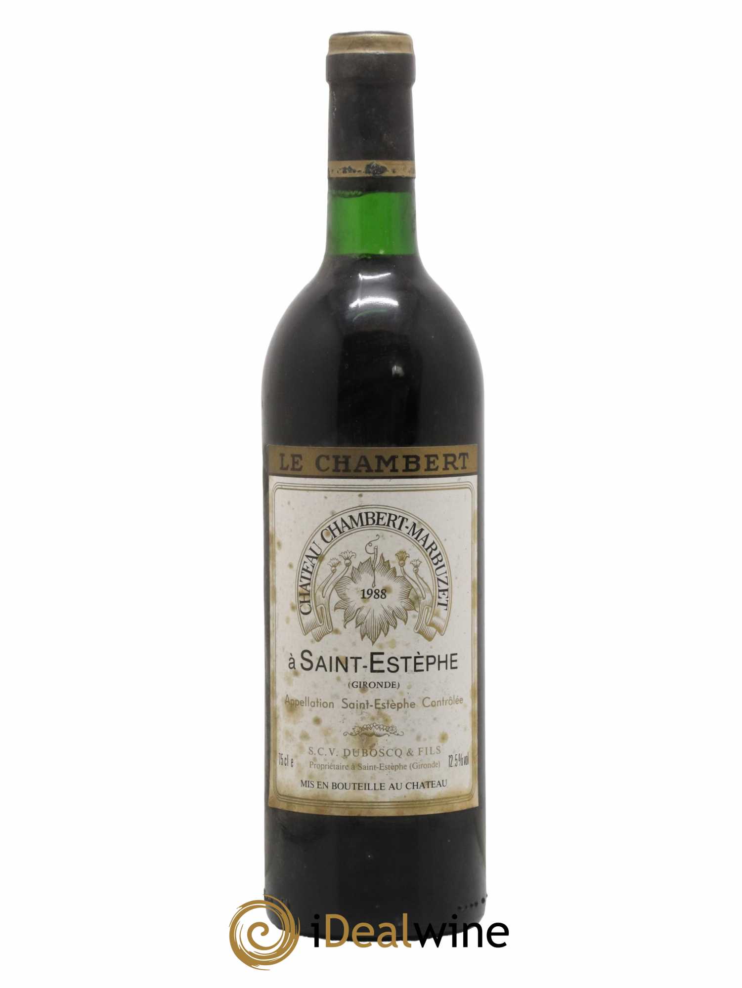 Château Chambert-Marbuzet Cru Bourgeois 1988 - Lot de 1 bouteille - 0