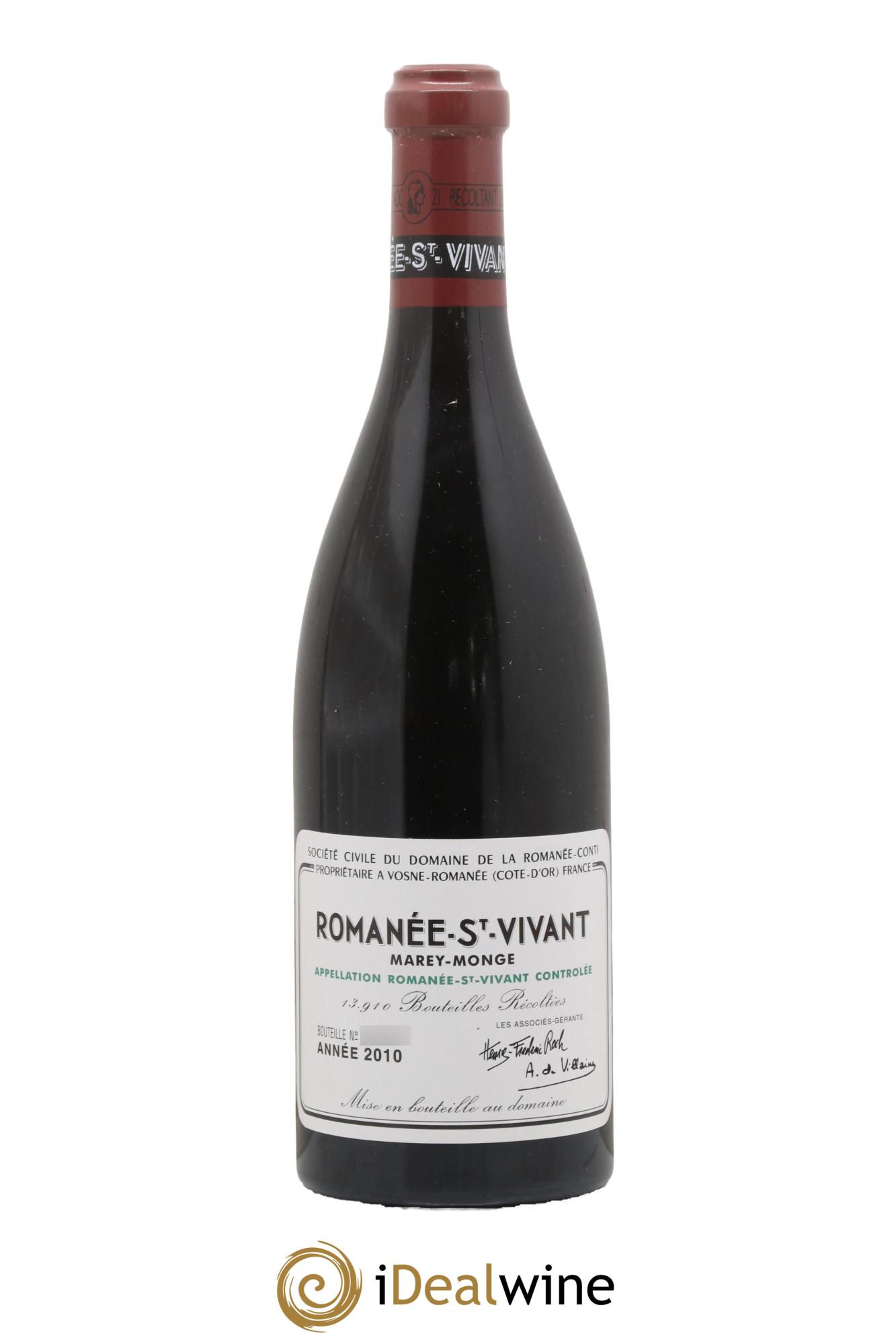 Romanée-Saint-Vivant Grand Cru Domaine de la Romanée-Conti 2010 - Lotto di 1 bottiglia - 0