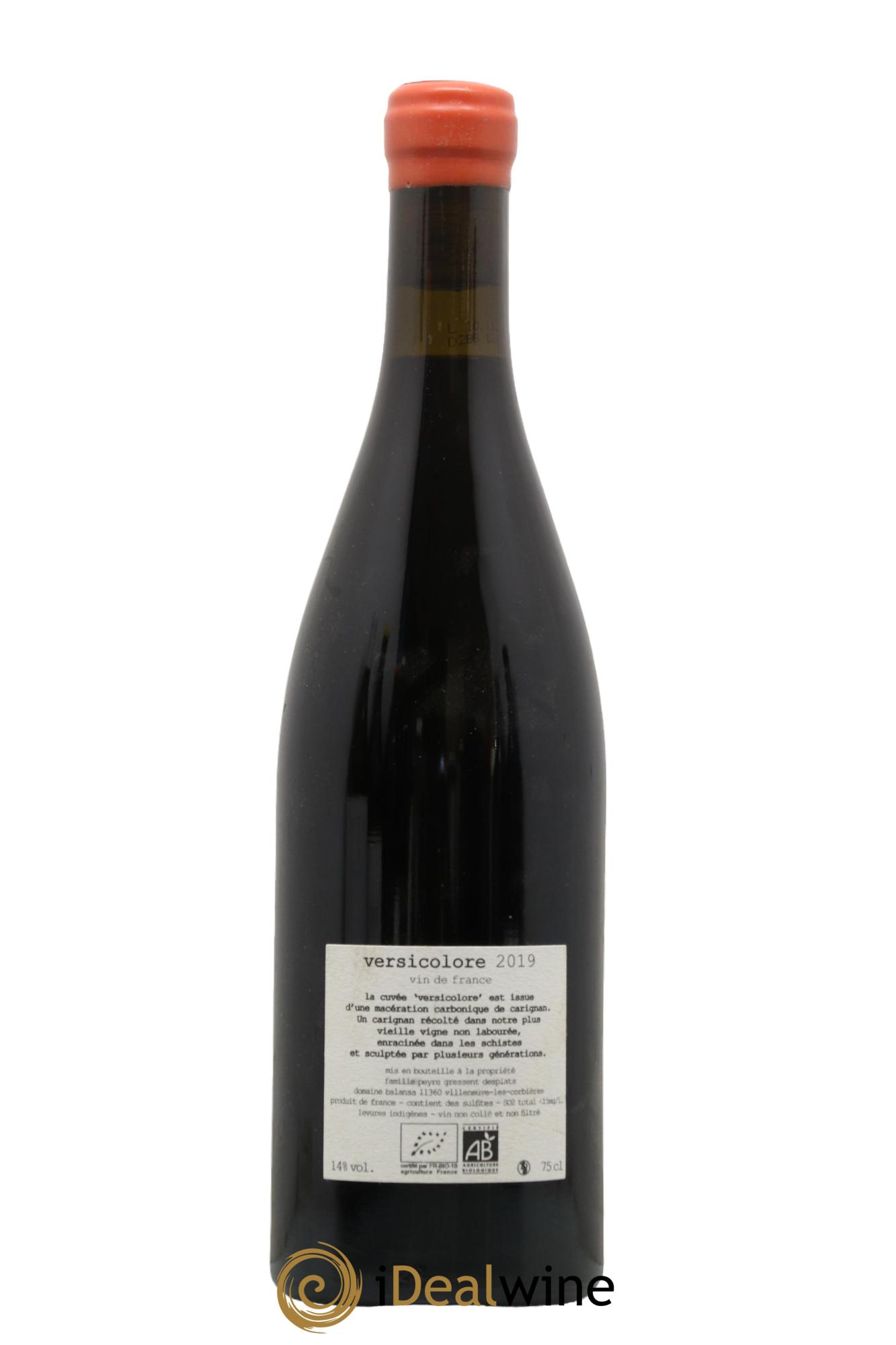 Vin de France Versicolore Balansa (Domaine) 2019 - Lot of 1 bottle - 1