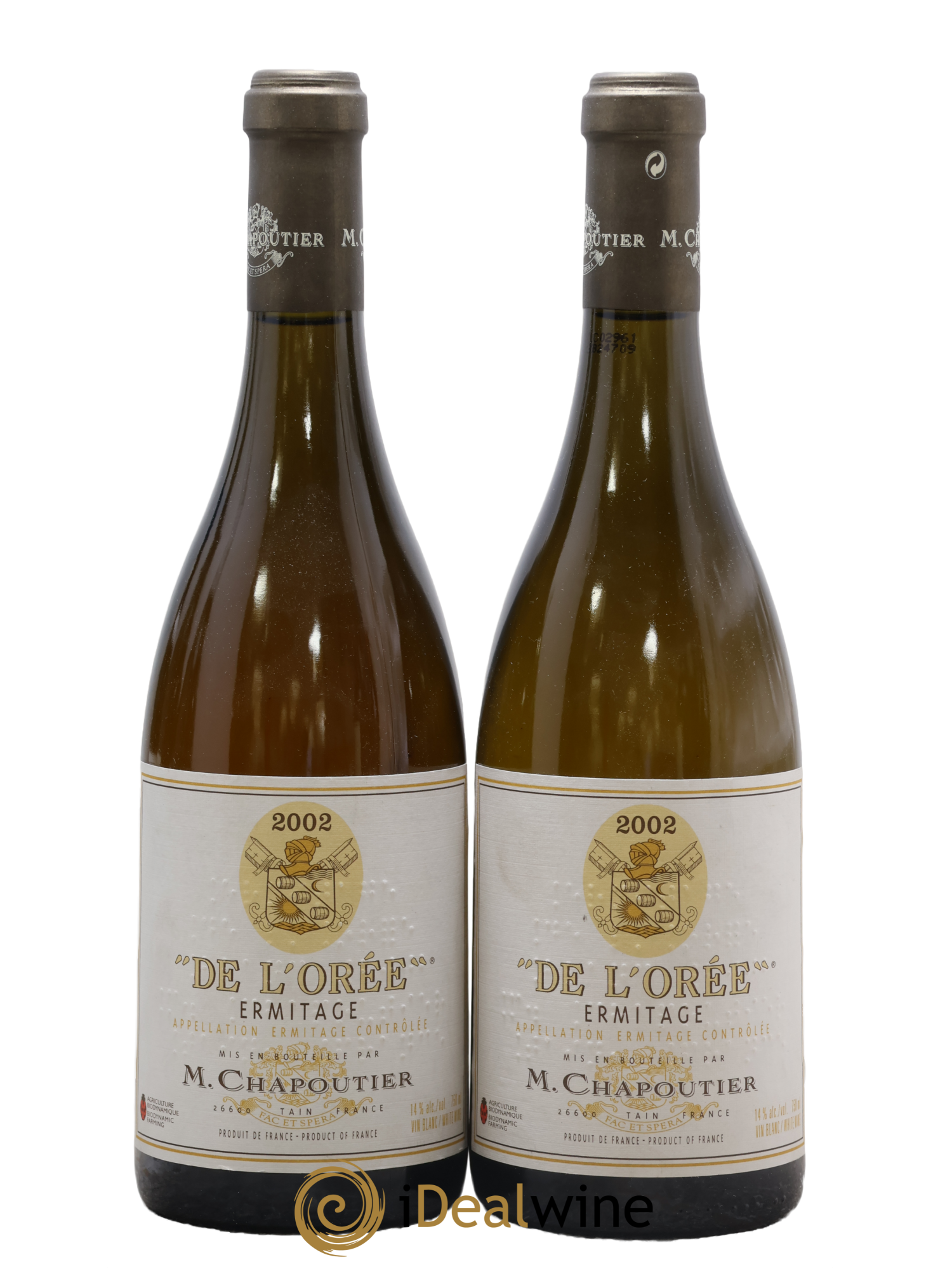 Hermitage Ermitage de l'Orée Chapoutier 2002 - Lotto di 2 bottiglie - 0