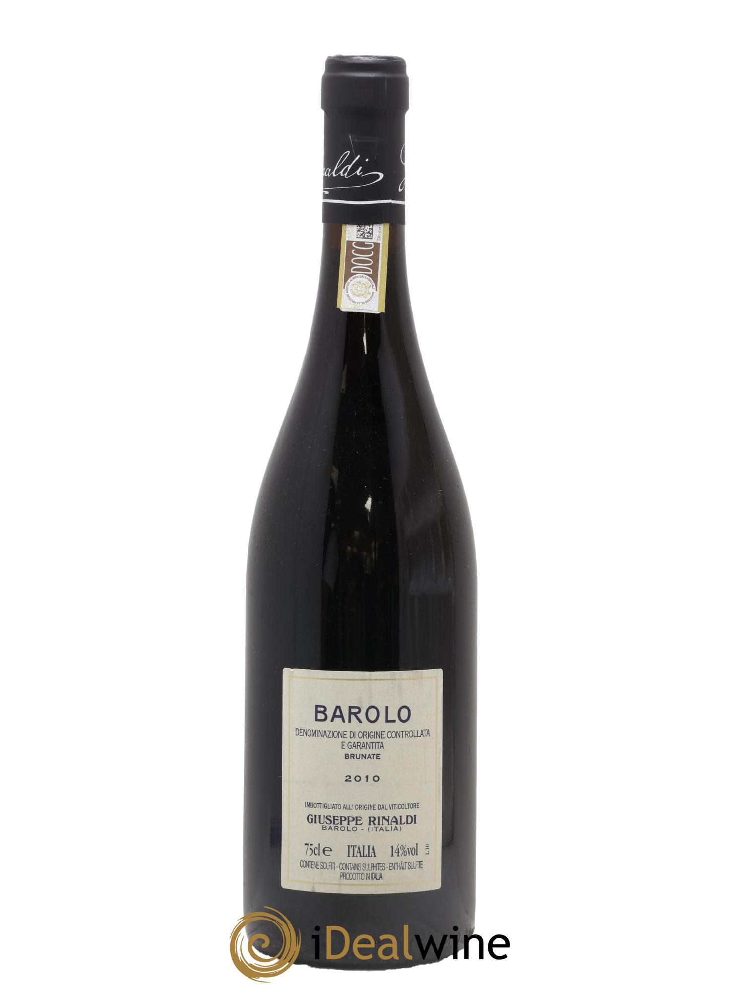 Barolo DOCG Brunate Giuseppe Rinaldi 2010 - Lotto di 1 bottiglia - 1