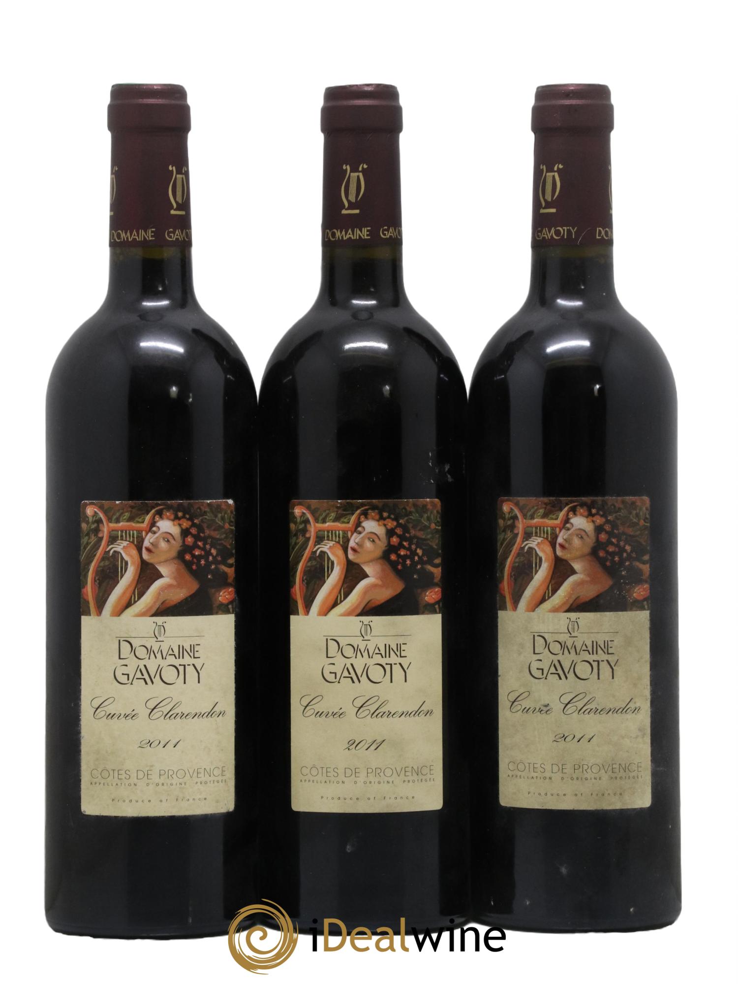Côtes de Provence Domaine de Gavoty Clarendon 2011 - Lot de 3 bouteilles - 0