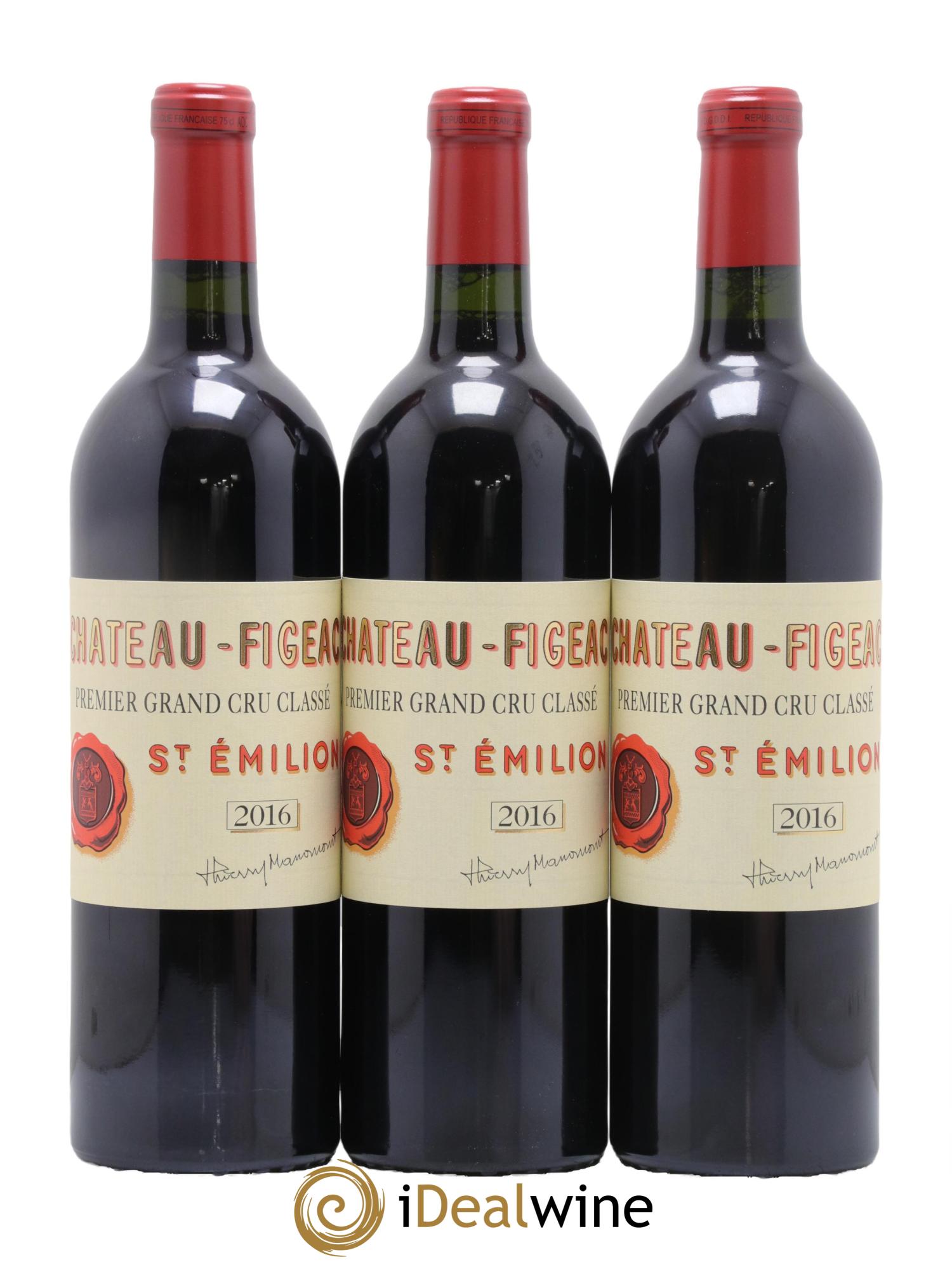 Château Figeac 1er Grand Cru Classé A 2016 - Lot de 6 bouteilles - 1