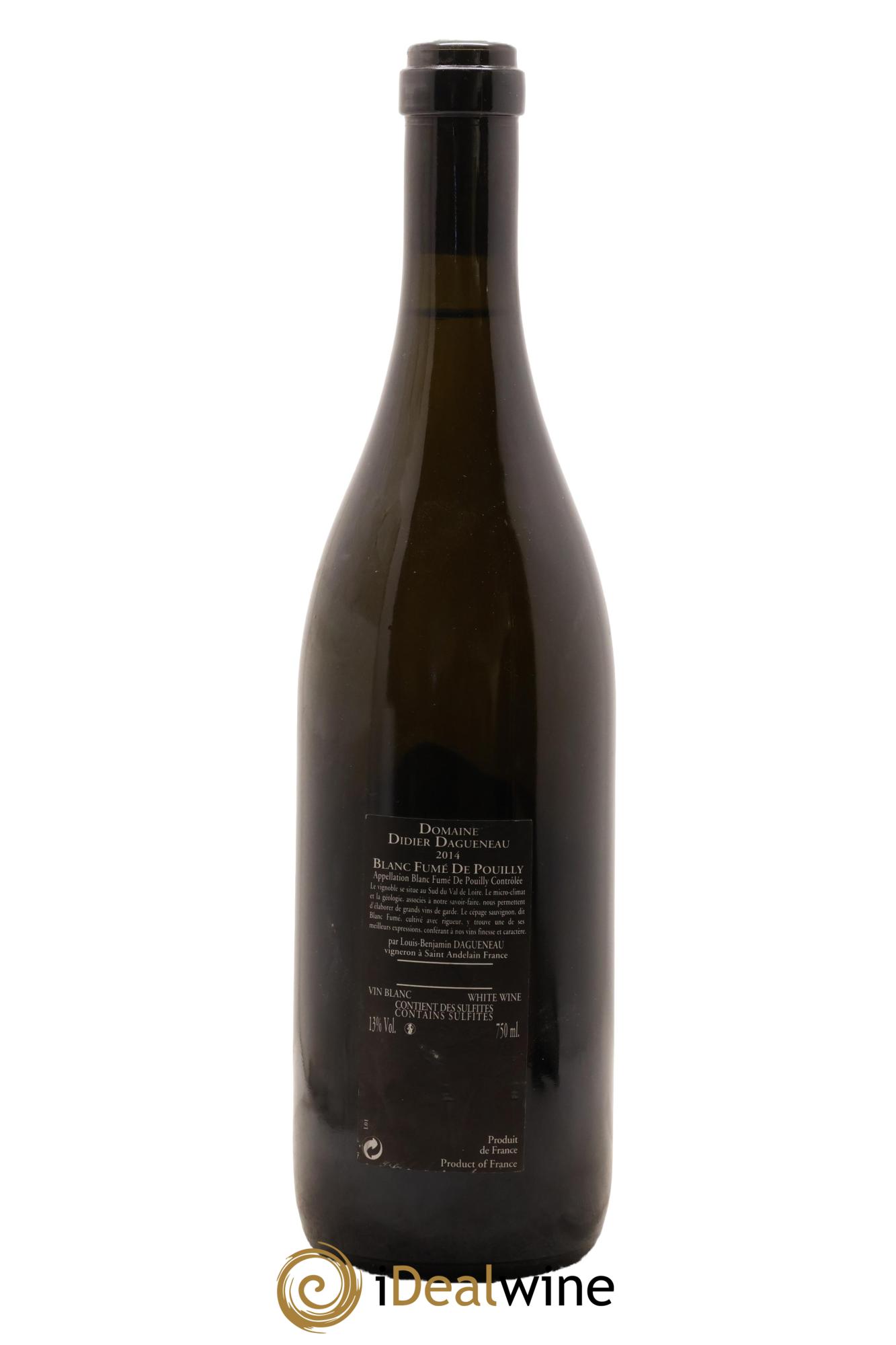 Vin de France (anciennement Pouilly-Fumé) Silex Dagueneau (Domaine Didier - Louis-Benjamin) 2014 - Posten von 1 Flasche - 1