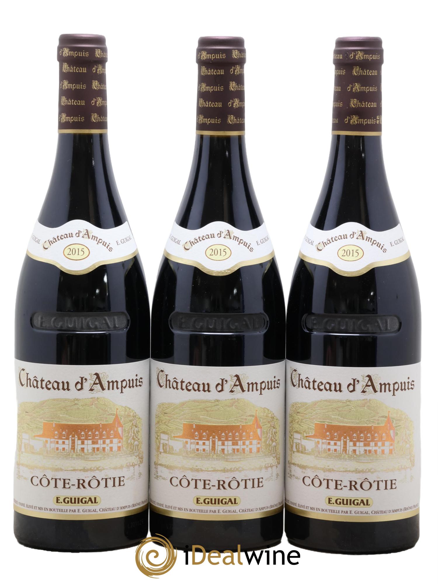 Côte-Rôtie Château d'Ampuis Guigal 2015 - Lot of 3 bottles - 0