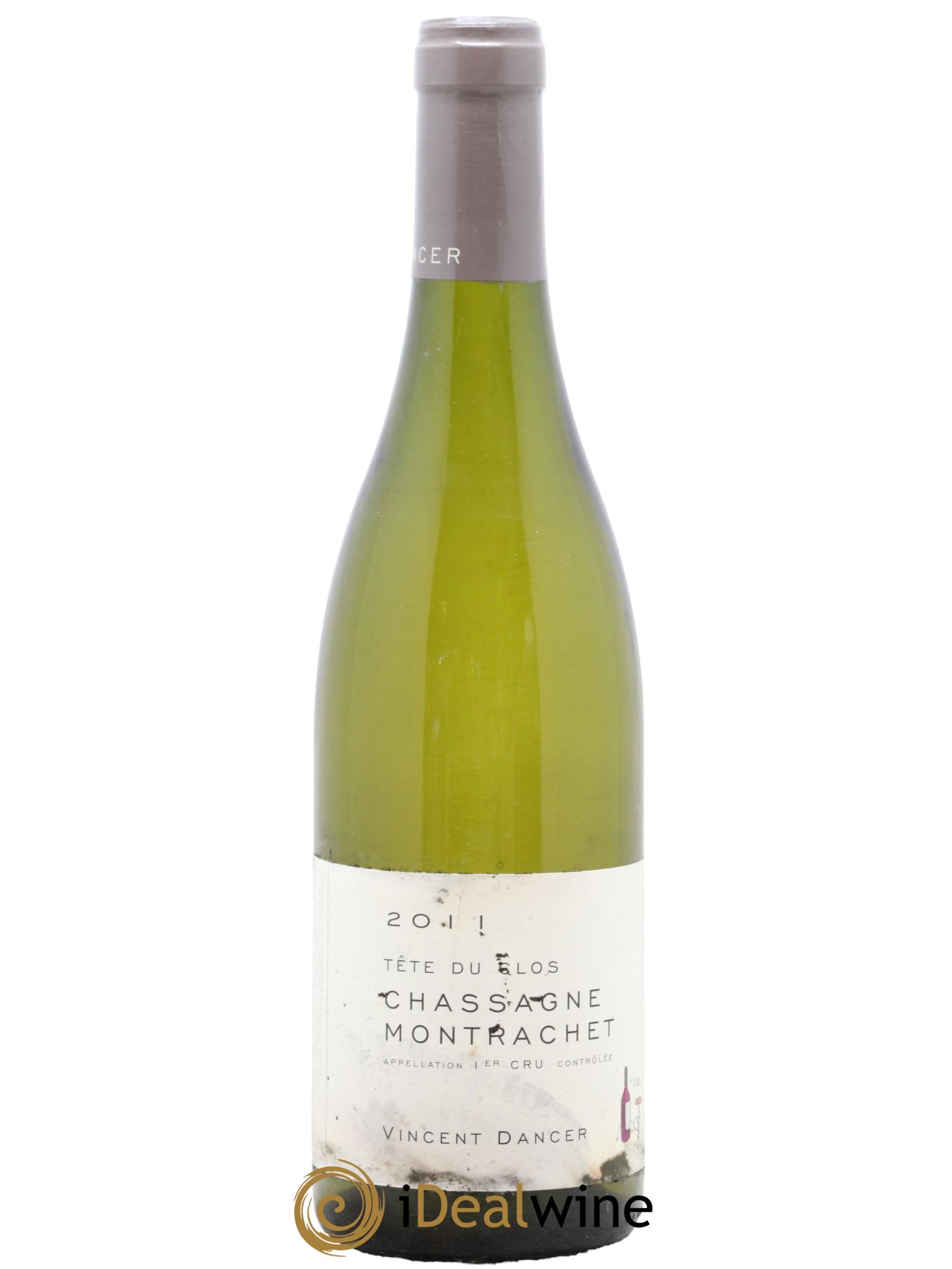 Chassagne-Montrachet 1er Cru (Morgeot) Tête du Clos Vincent Dancer 2011 - Lot de 1 bouteille - 0