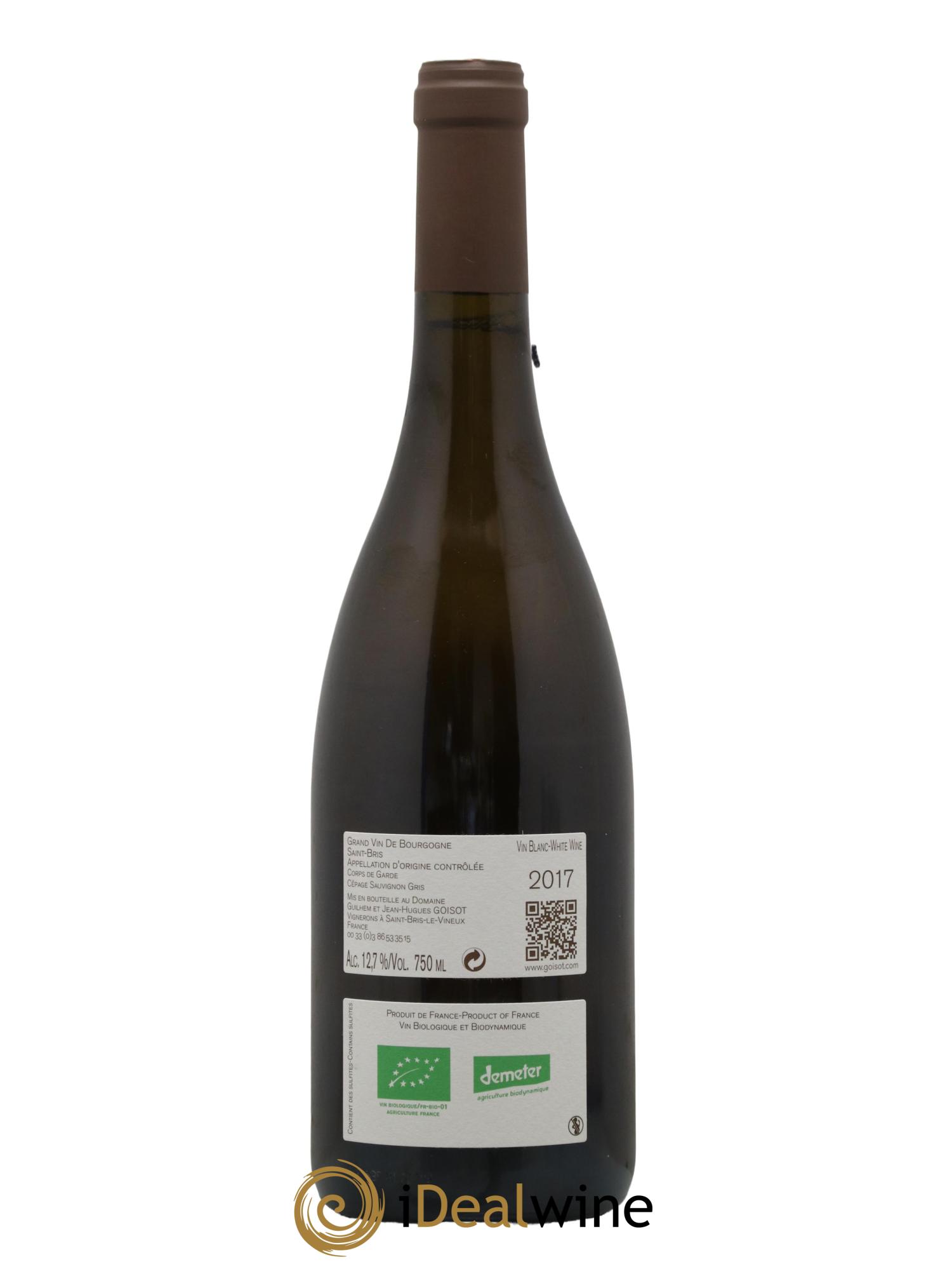 Saint-Bris Corps de Garde Goisot  2017 - Posten von 1 Flasche - 1