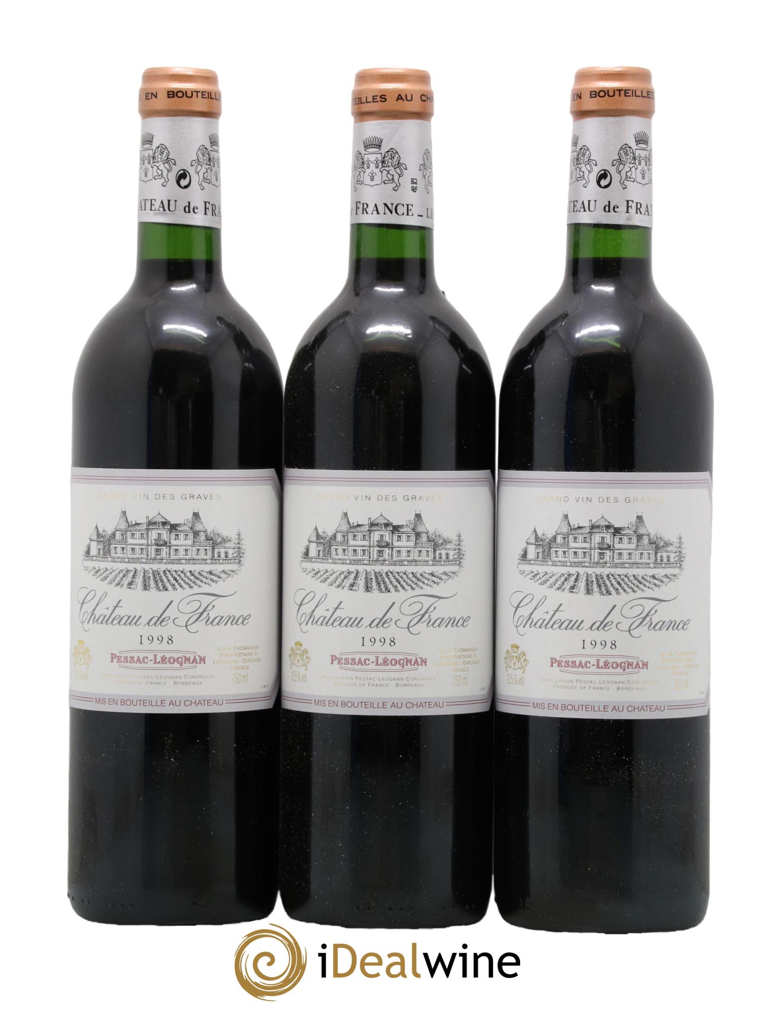 Château de France 1998 - Lot de 12 bouteilles - 4