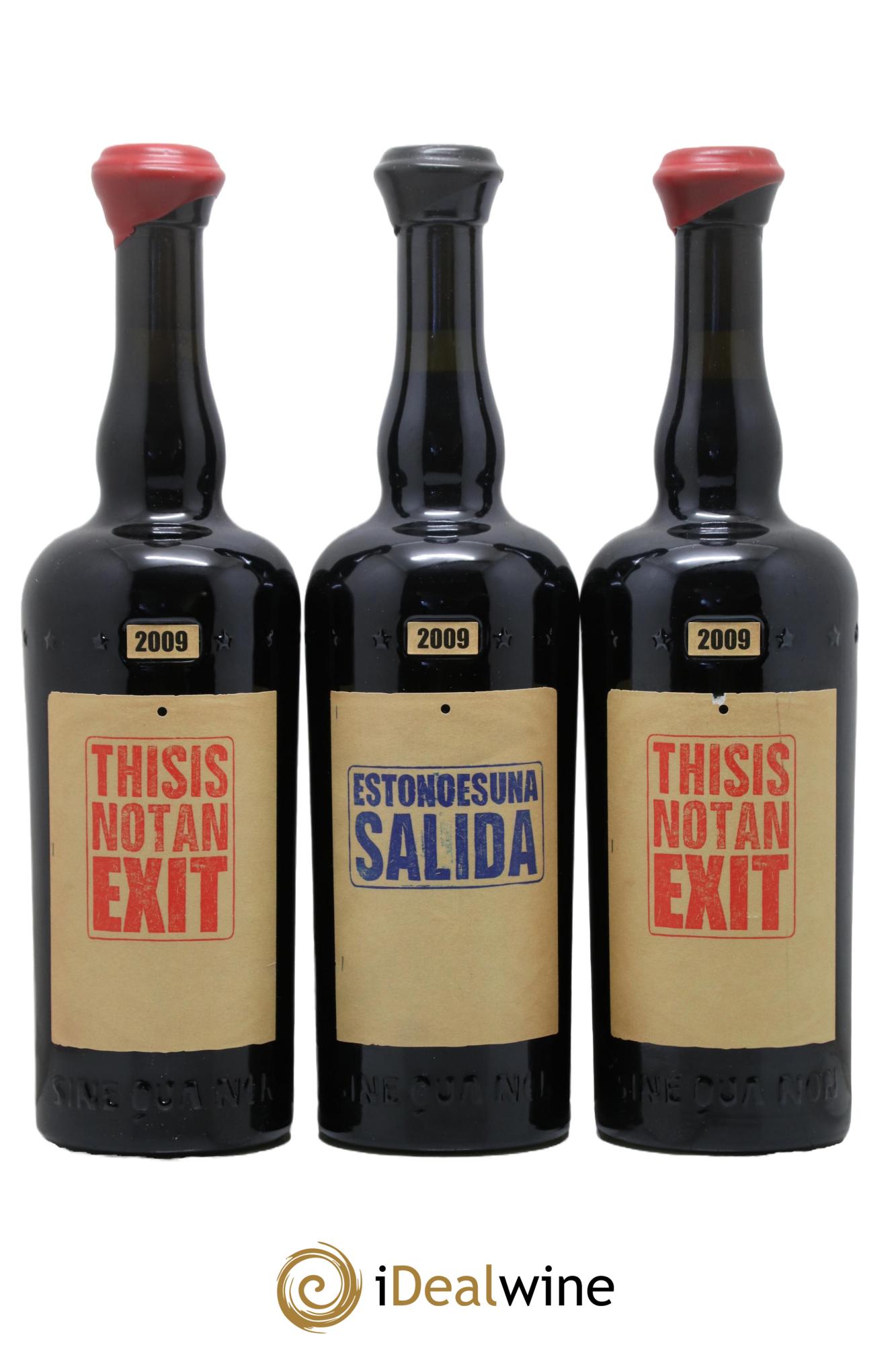 USA Santa Rita Hills Eleven Confession This Is Not An Exit 4 Syrah et 2 Grenache Sine Qua Non 2009 - Lot de 6 bouteilles - 3