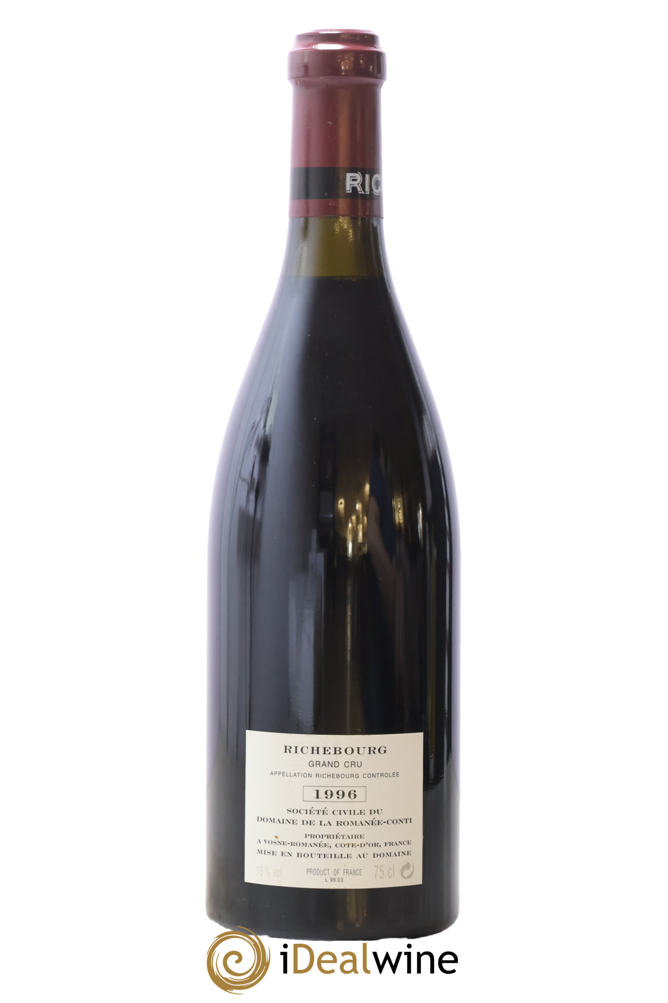 Richebourg Grand Cru Domaine de la Romanée-Conti 1996 - Lot of 1 bottle - 1