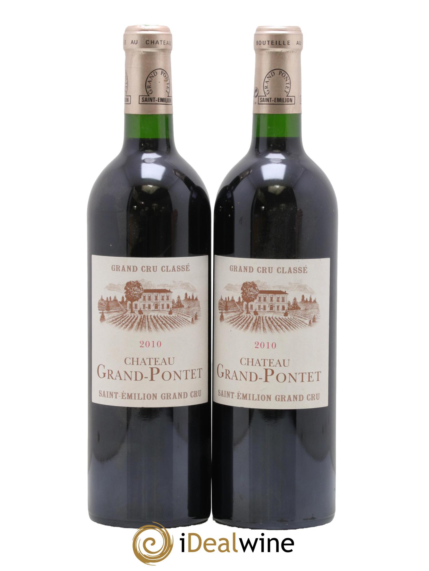 Château Grand Pontet Grand Cru Classé 2010 - Posten von 2 Flaschen - 0