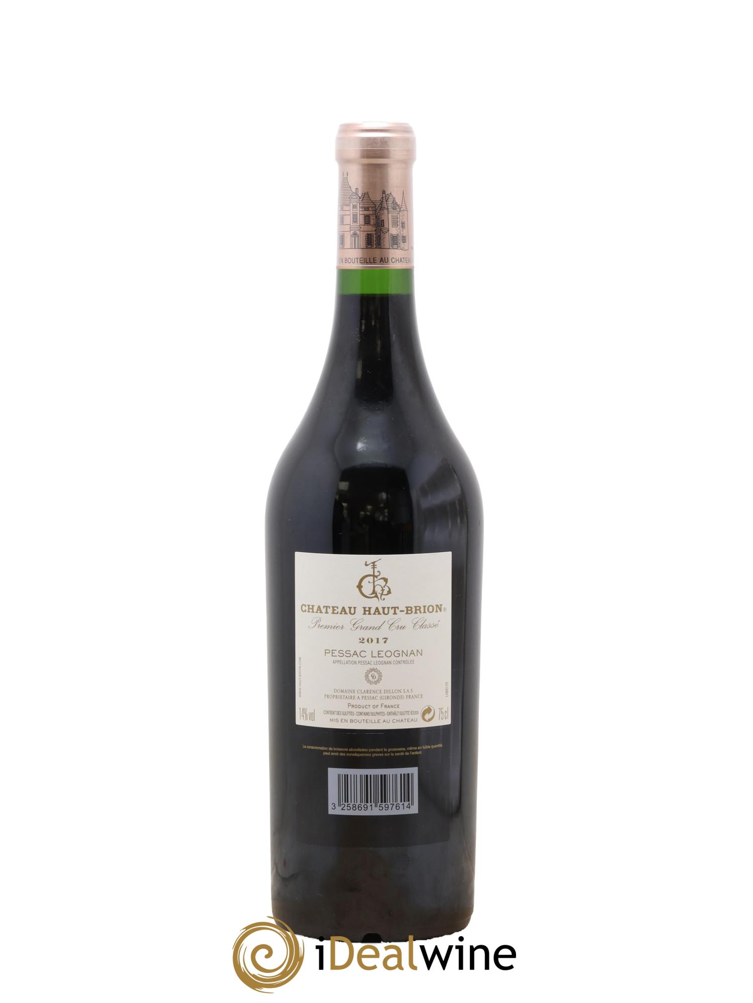 Château Haut Brion 1er Grand Cru Classé 2017 - Lot de 1 bouteille - 1