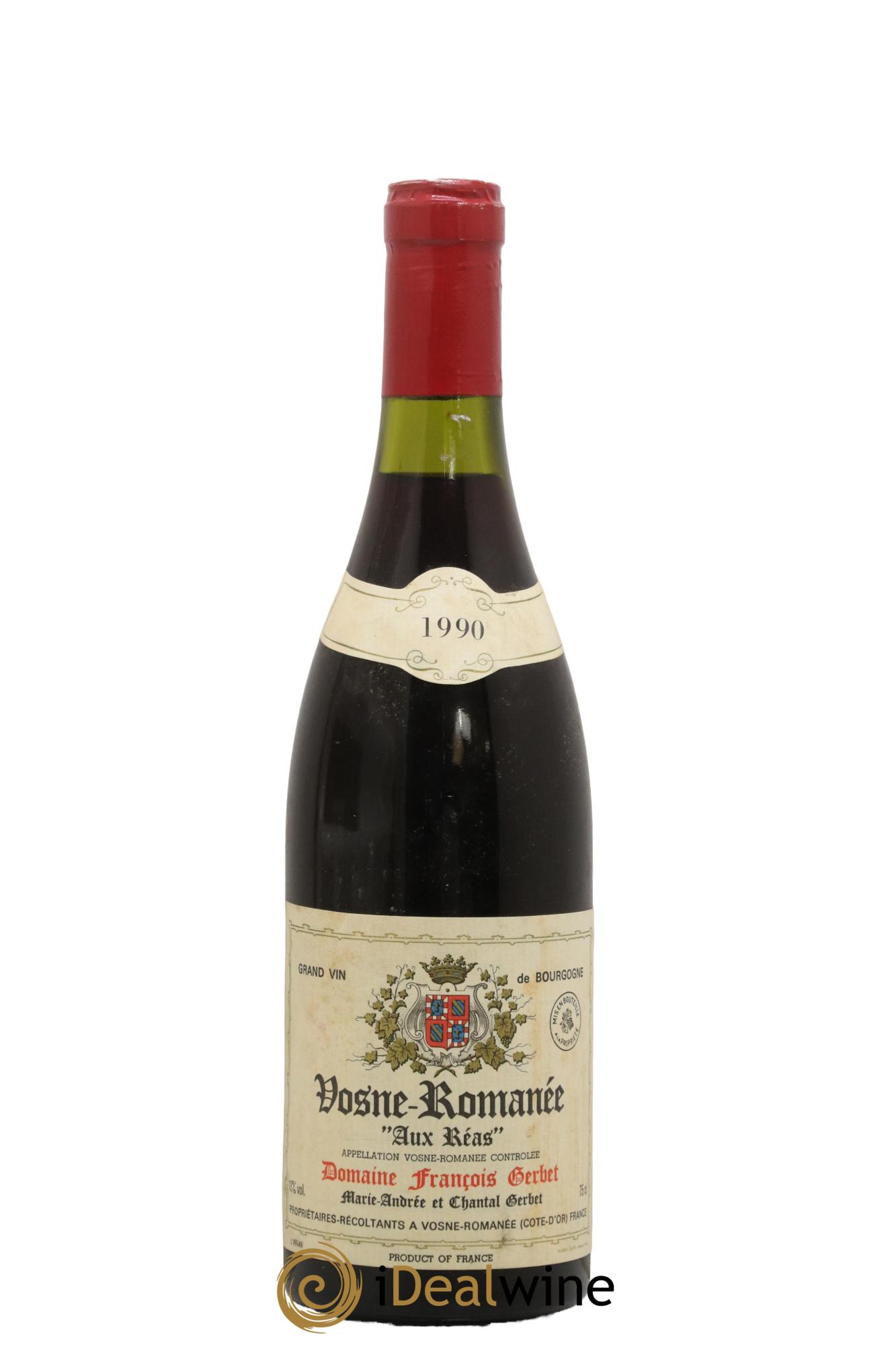 Vosne-Romanée Aux Réas François Gerbet 1990 - Lot de 1 bouteille - 0