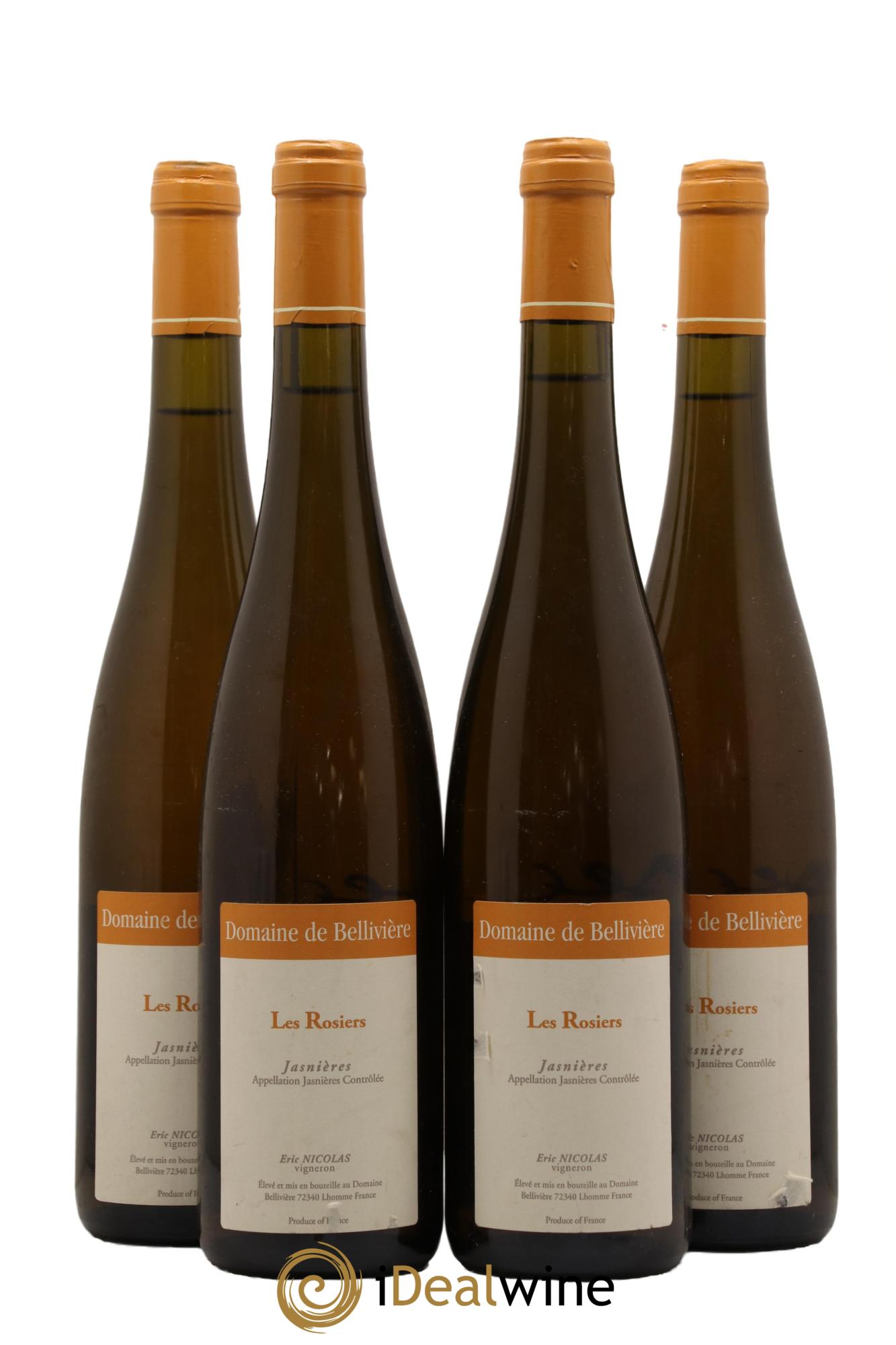 Jasnières Les Rosiers Domaine de Bellivière 2010 - Lot de 4 bouteilles - 0