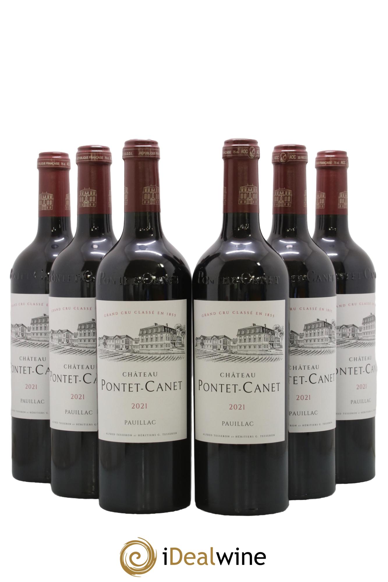 Pauillac Pontet Canet 2021 - Lot of 6 bottles - 0