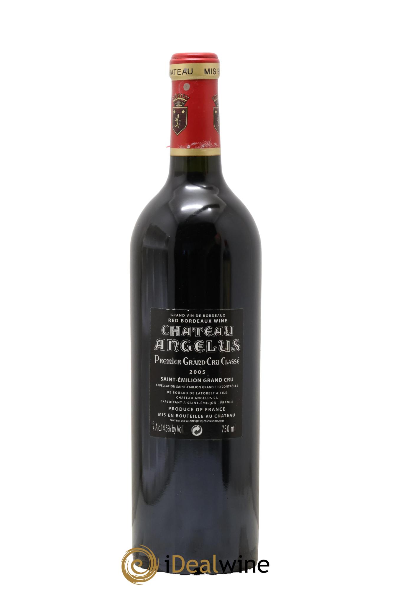Château Angélus 1er Grand Cru Classé A 2005 - Lot de 1 bouteille - 1