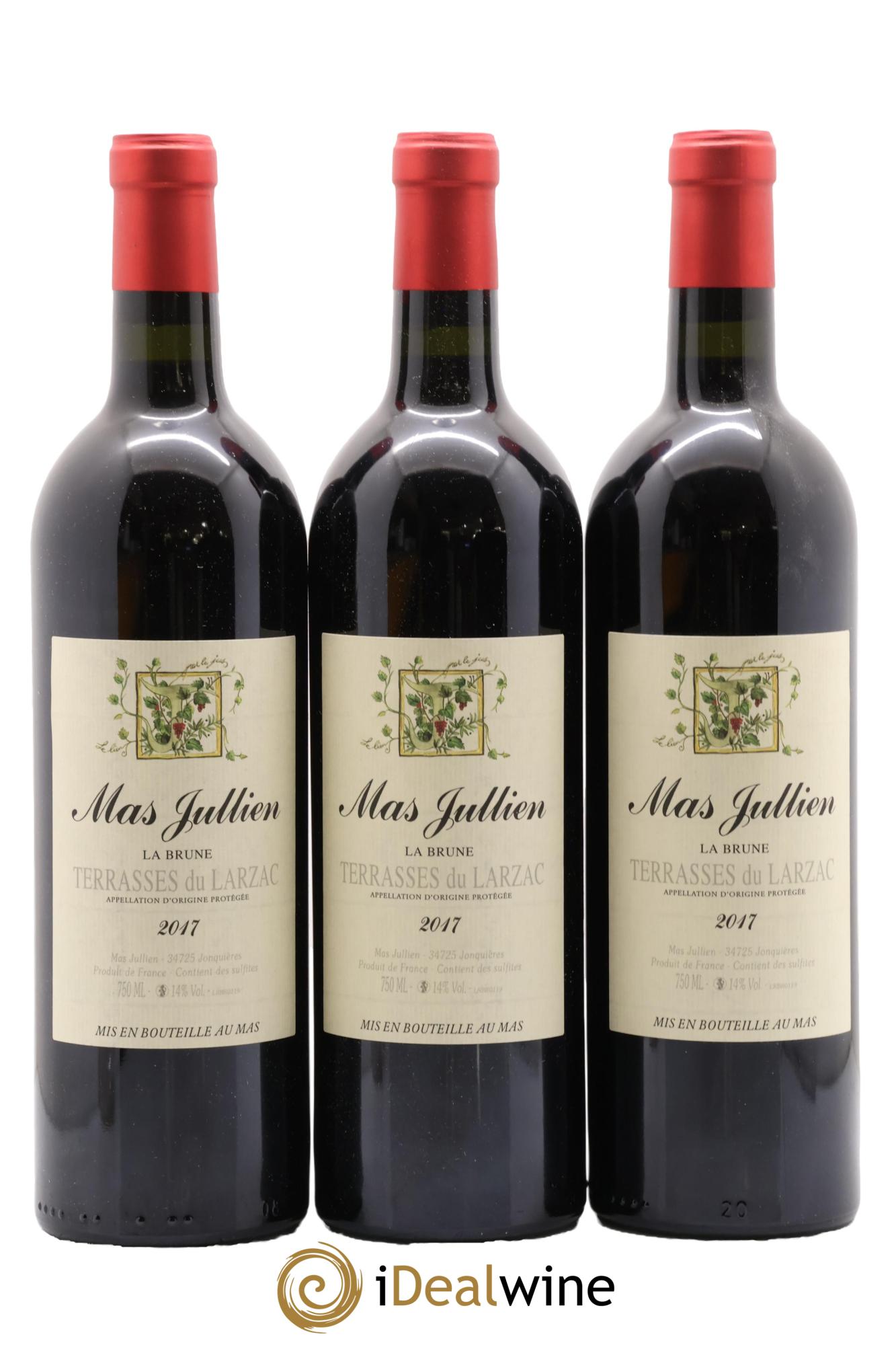 Terrasses du Larzac Mas Jullien La Brune Olivier Jullien 2017 - Lot de 3 bouteilles - 0