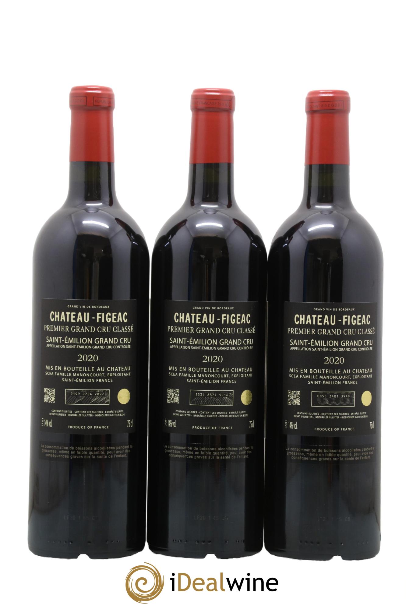 Château Figeac 1er Grand Cru Classé A 2020 - Lotto di 6 bottiglie - 4