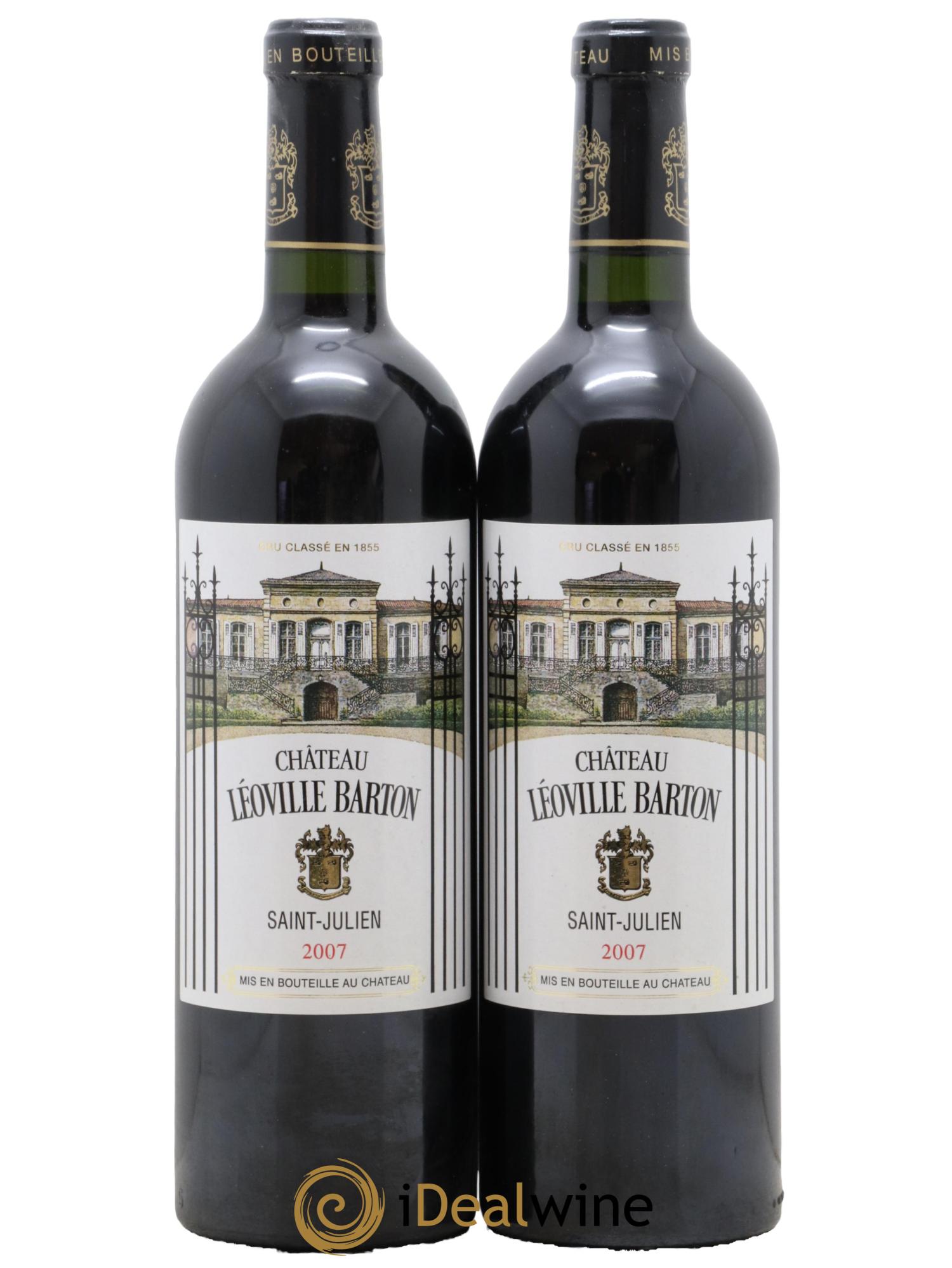 Château Léoville Barton 2ème Grand Cru Classé 2007 - Lot de 2 bouteilles - 0