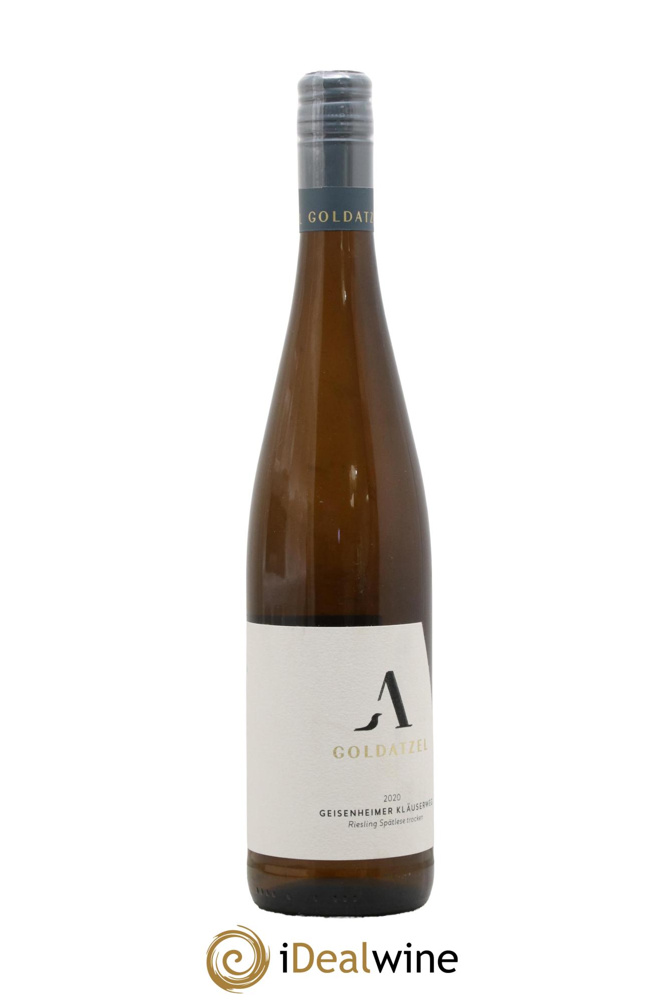Allemagne Rheingau Riesling Spatlese Trocken Geisenheimer Klauserweg Goldatzel 2020 - Lot de 1 bouteille - 0