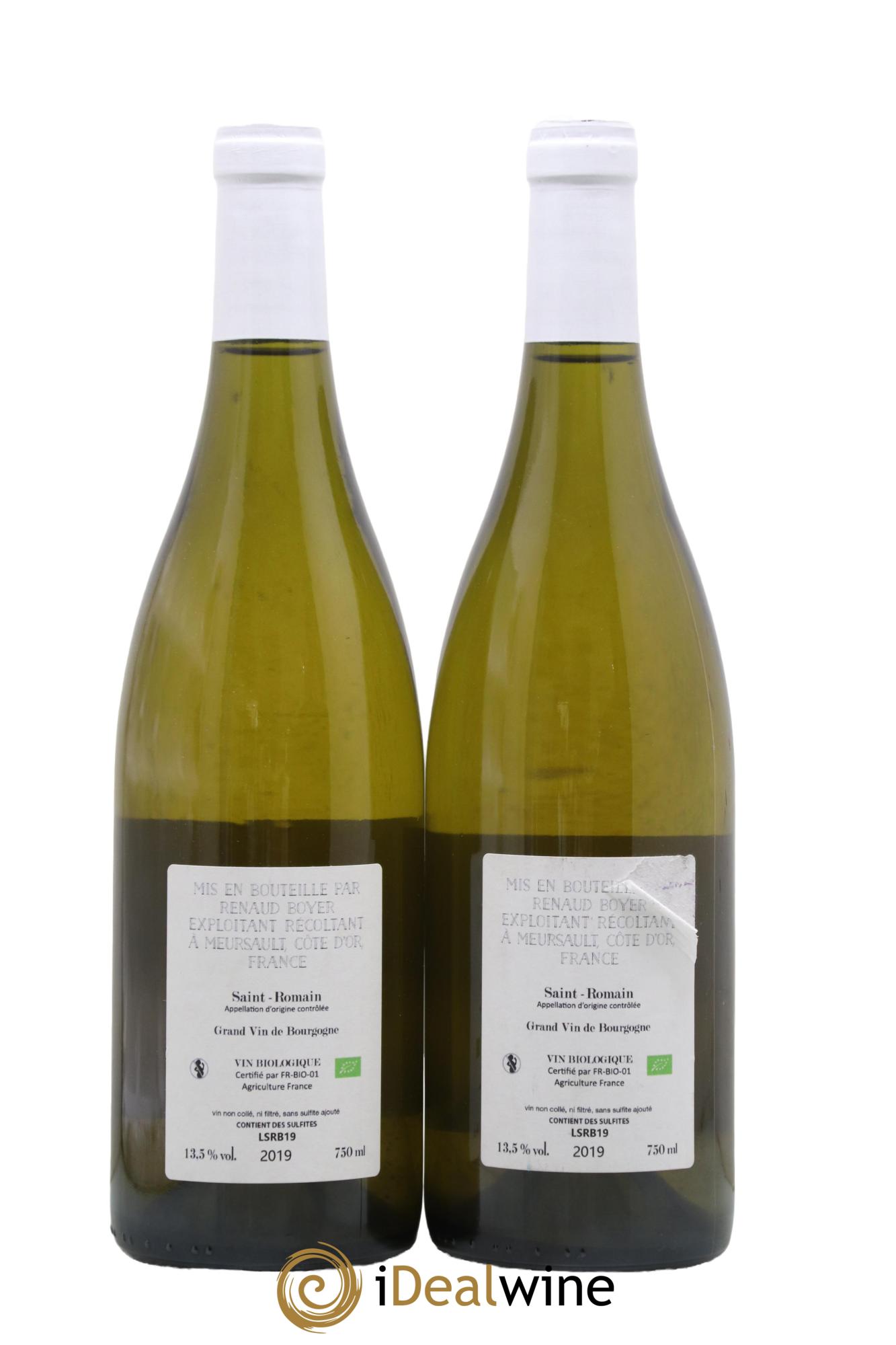 Saint-Romain Renaud Boyer 2019 - Lot de 2 bouteilles - 1