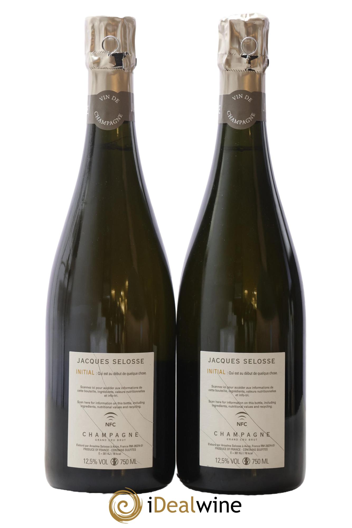 Initial Brut Jacques Selosse - Lot of 2 bottles - 1