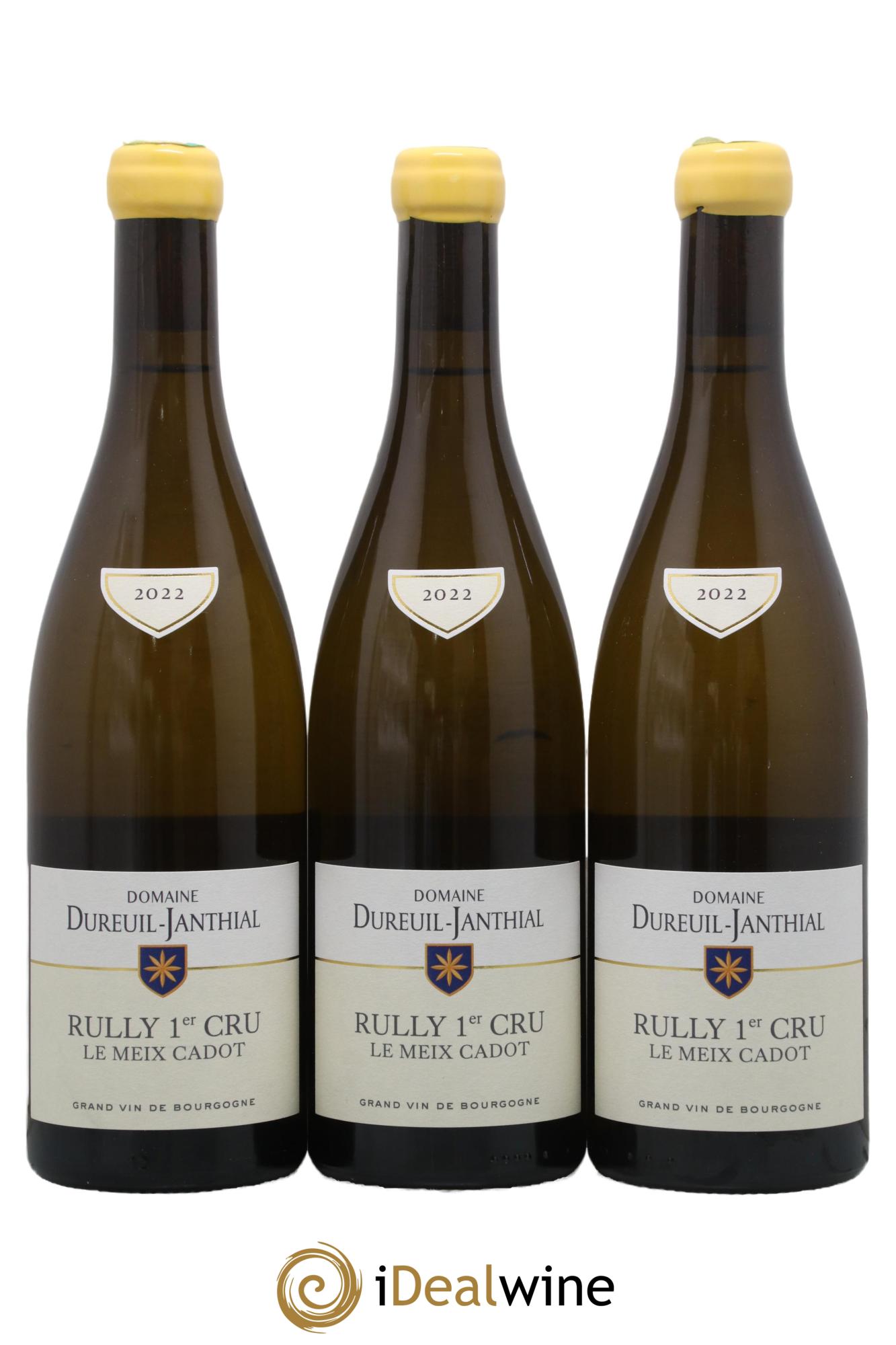 Rully 1er Cru Le Meix Cadot Vincent Dureuil-Janthial 2022 - Lotto di 3 bottiglie - 0