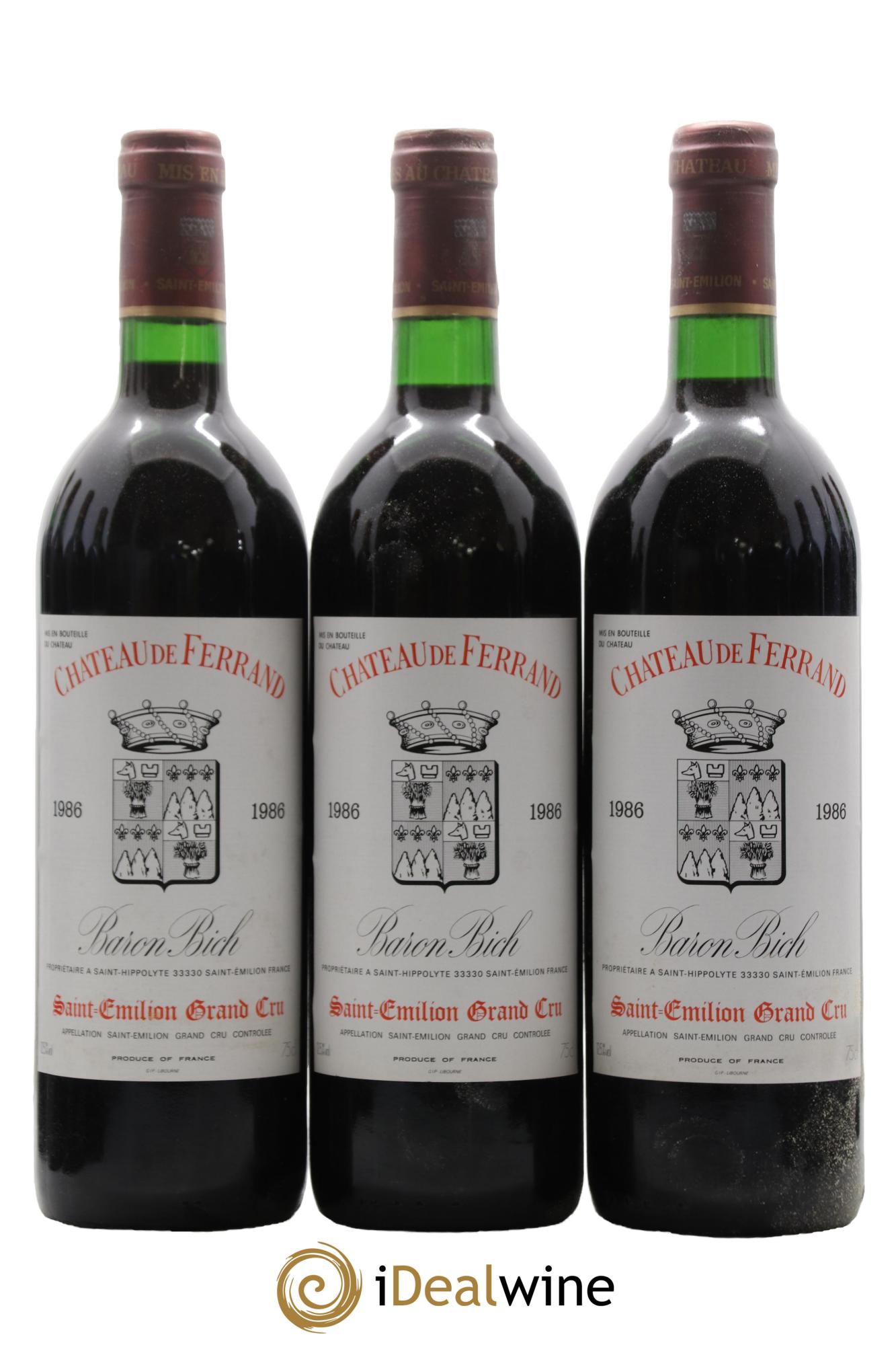Château Ferrand 1986 - Lot de 12 bouteilles - 1