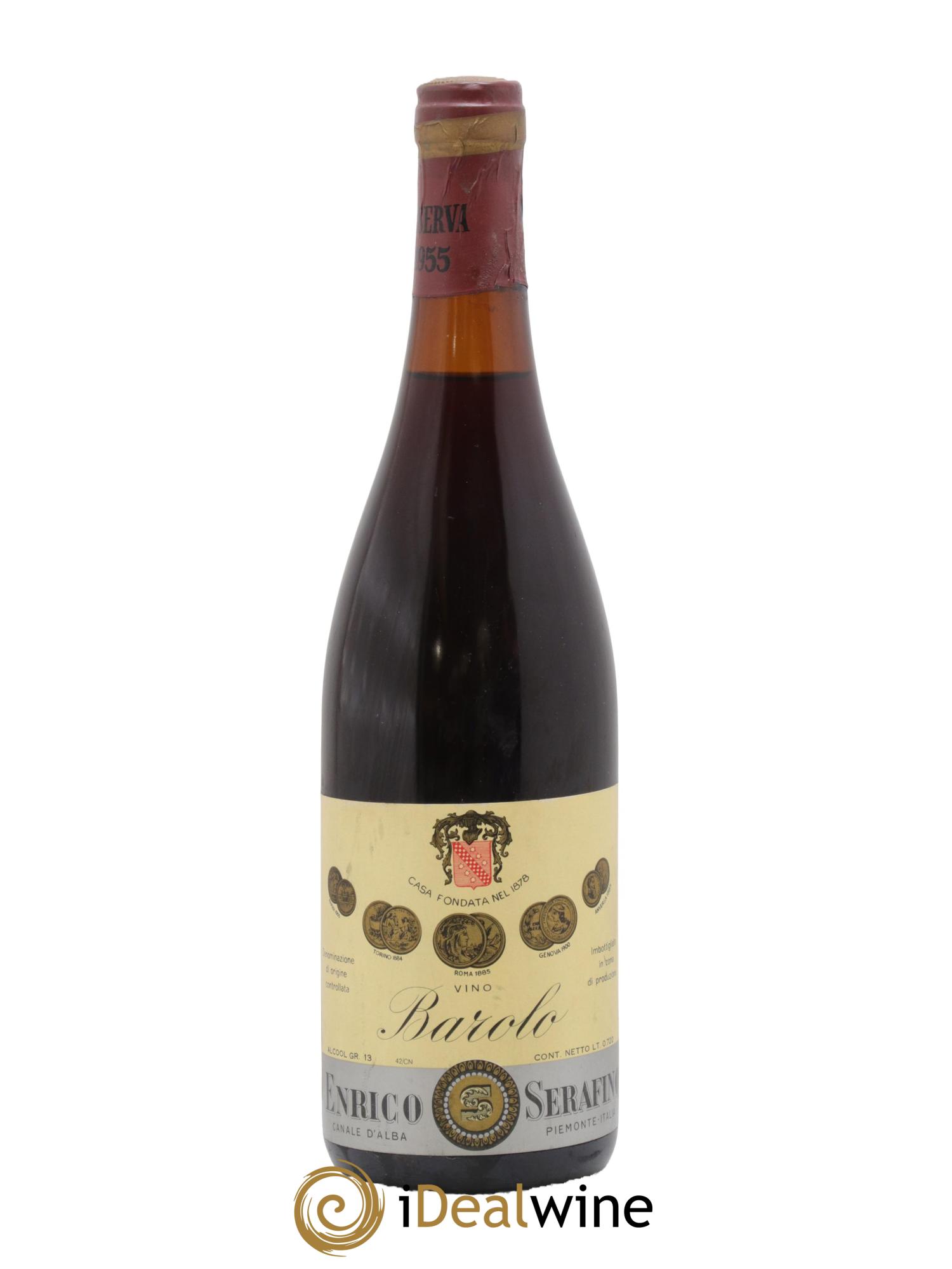 Barolo Riserva Enrico Serafino 1955 - Lot de 1 bouteille - 0