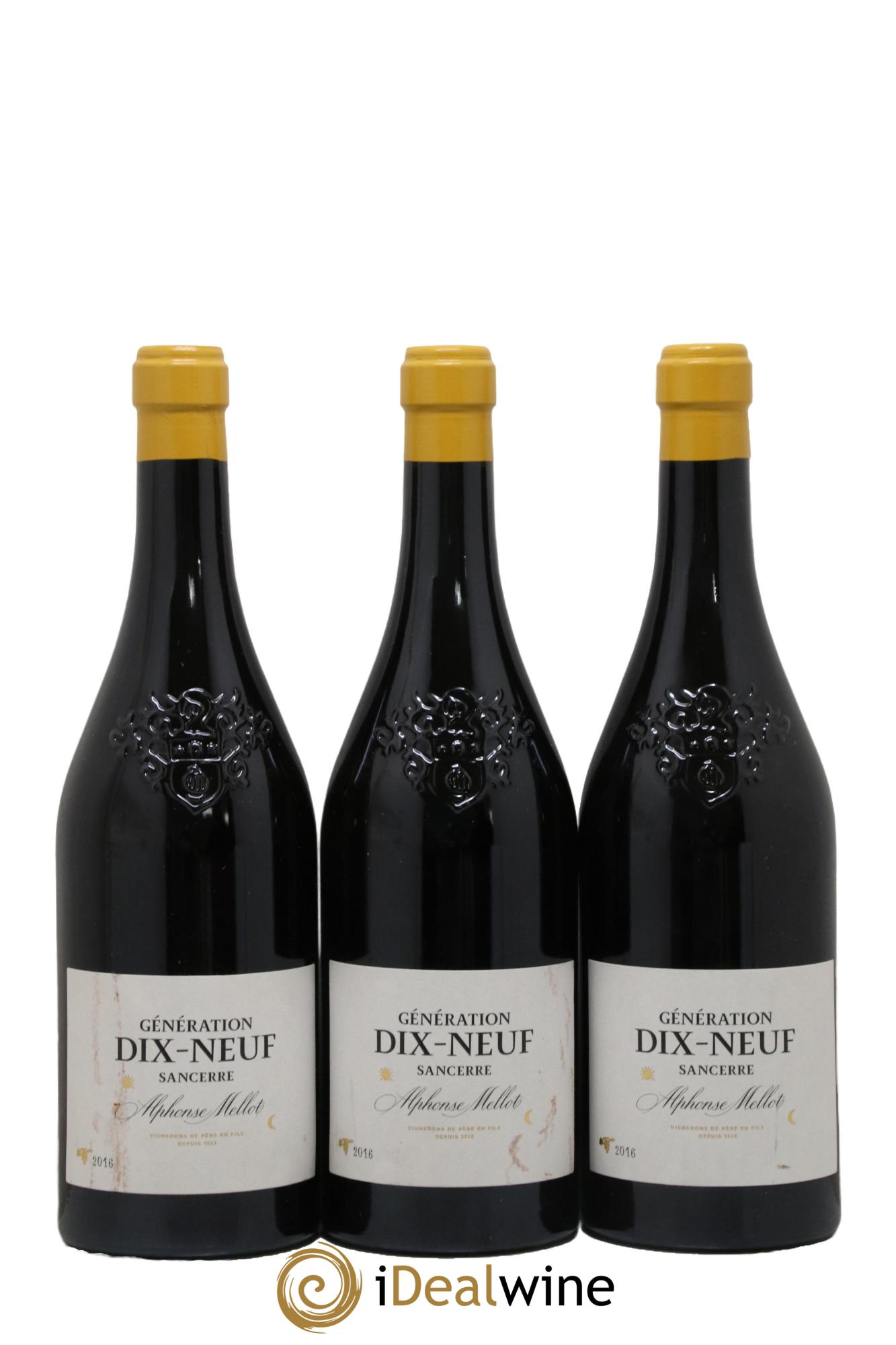 Sancerre Génération XIX Alphonse Mellot 2016 - Lot de 3 bouteilles - 0