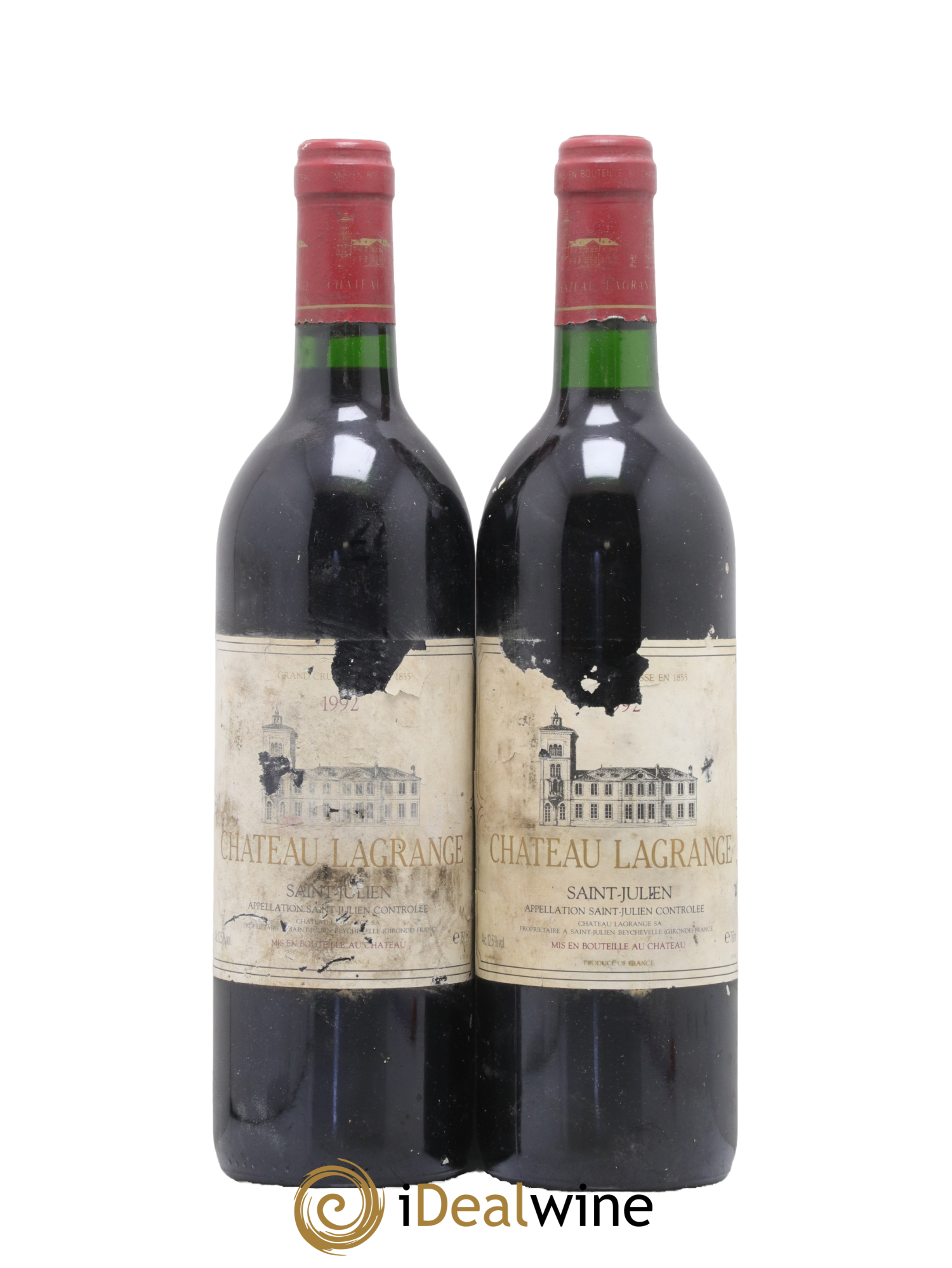 Château Lagrange 3ème Grand Cru Classé 1992 - Lot de 2 bouteilles - 0