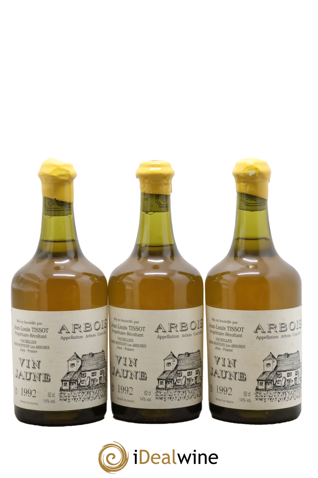 Arbois Vin Jaune Jean-Louis Tissot 1992 - Lot de 3 clavelins - 0