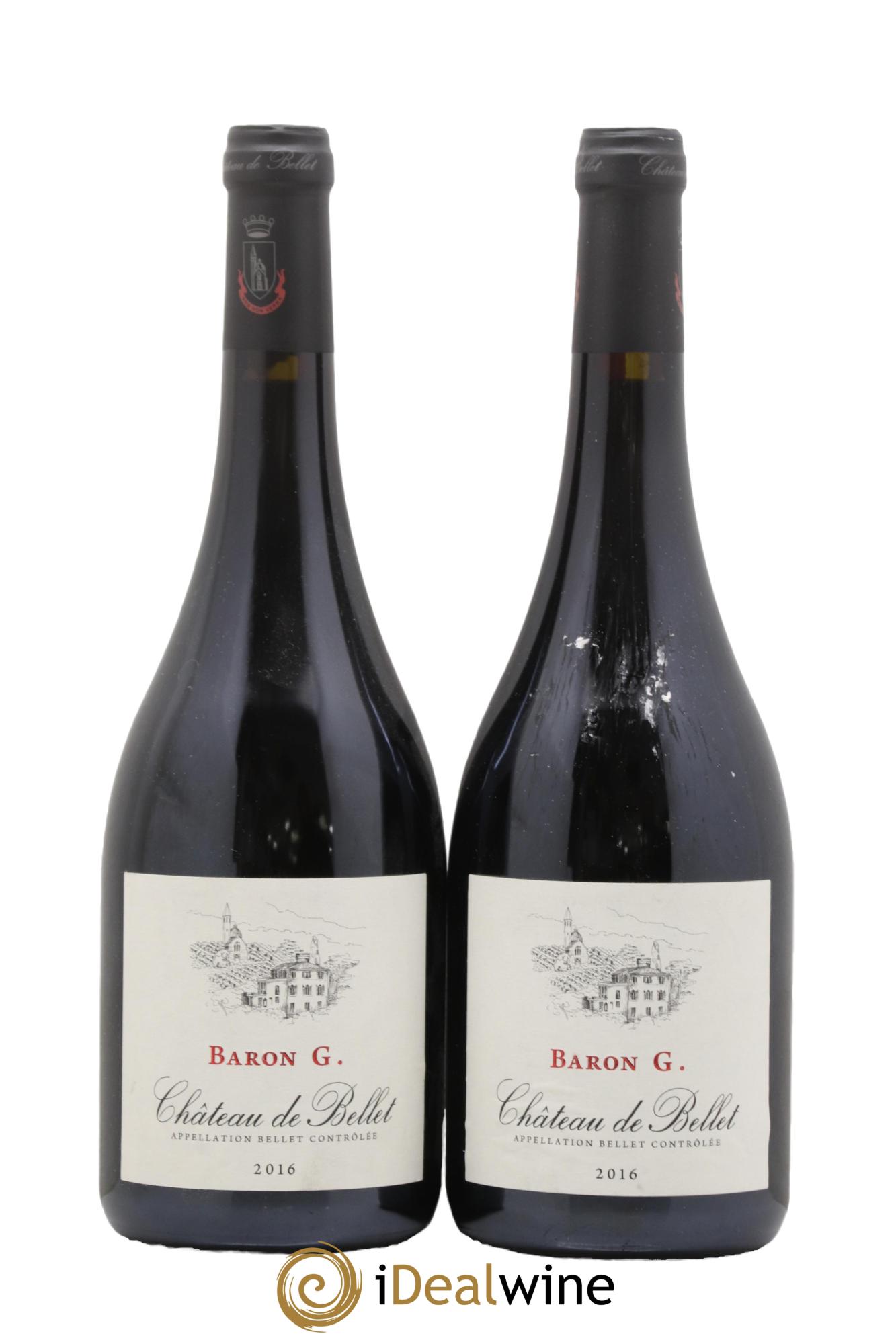 Bellet Château de Bellet Baron G 2016 - Lot de 2 bouteilles - 0