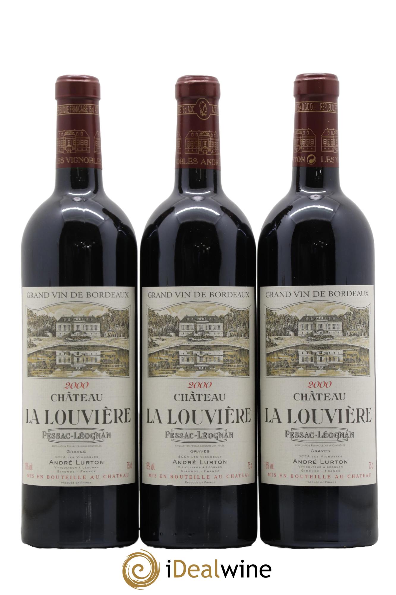 Château la Louvière 2000 - Lot de 6 bouteilles - 2