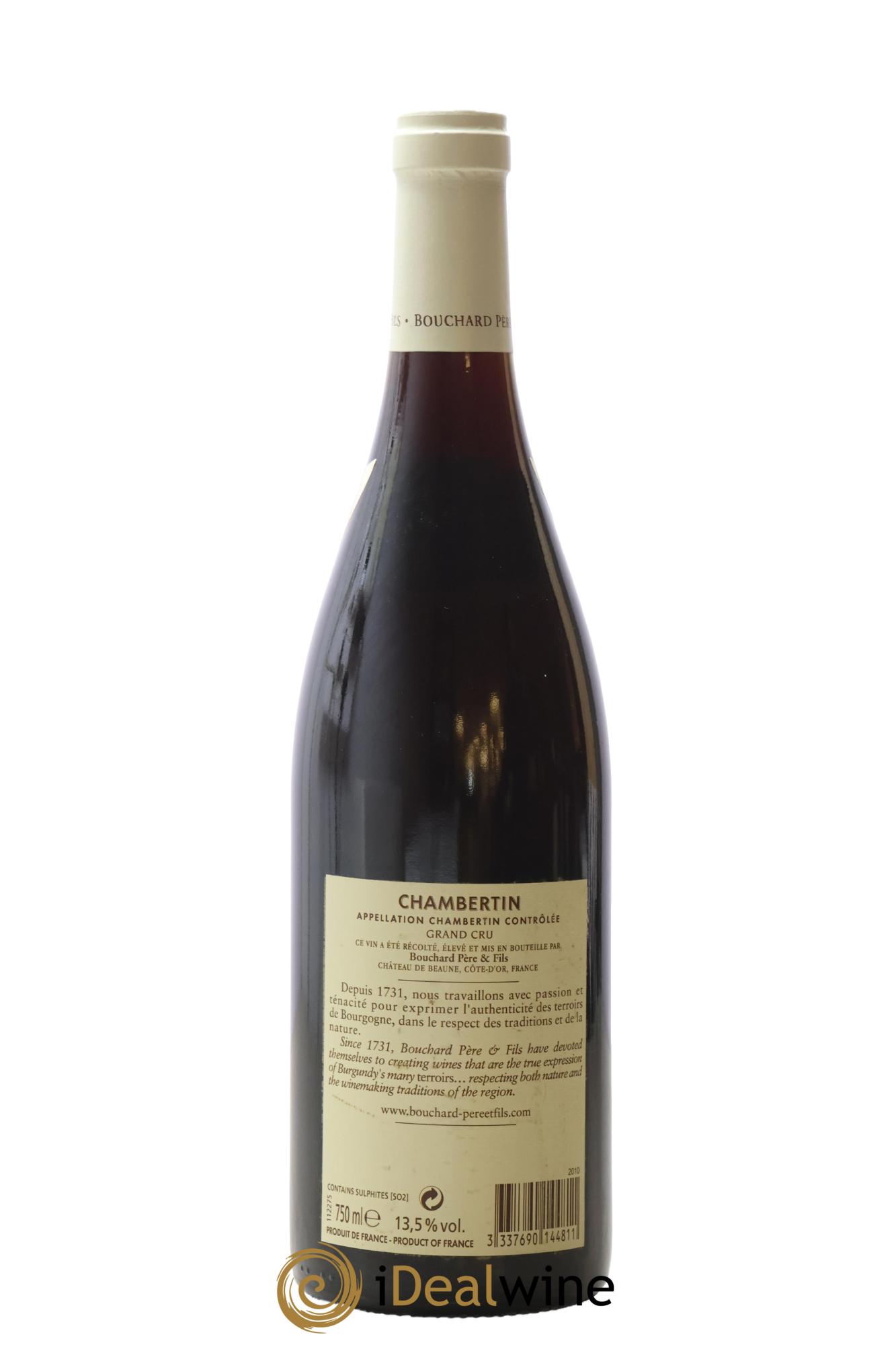 Chambertin Grand Cru Bouchard Père & Fils 2010 - Lot de 1 bouteille - 1