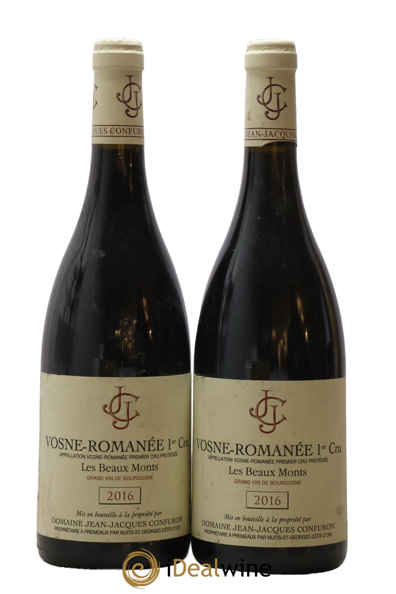 Vosne-Romanée 1er Cru Les Beaux Monts Jean-Jacques Confuron 2016 - Lot de 2 bouteilles - 0