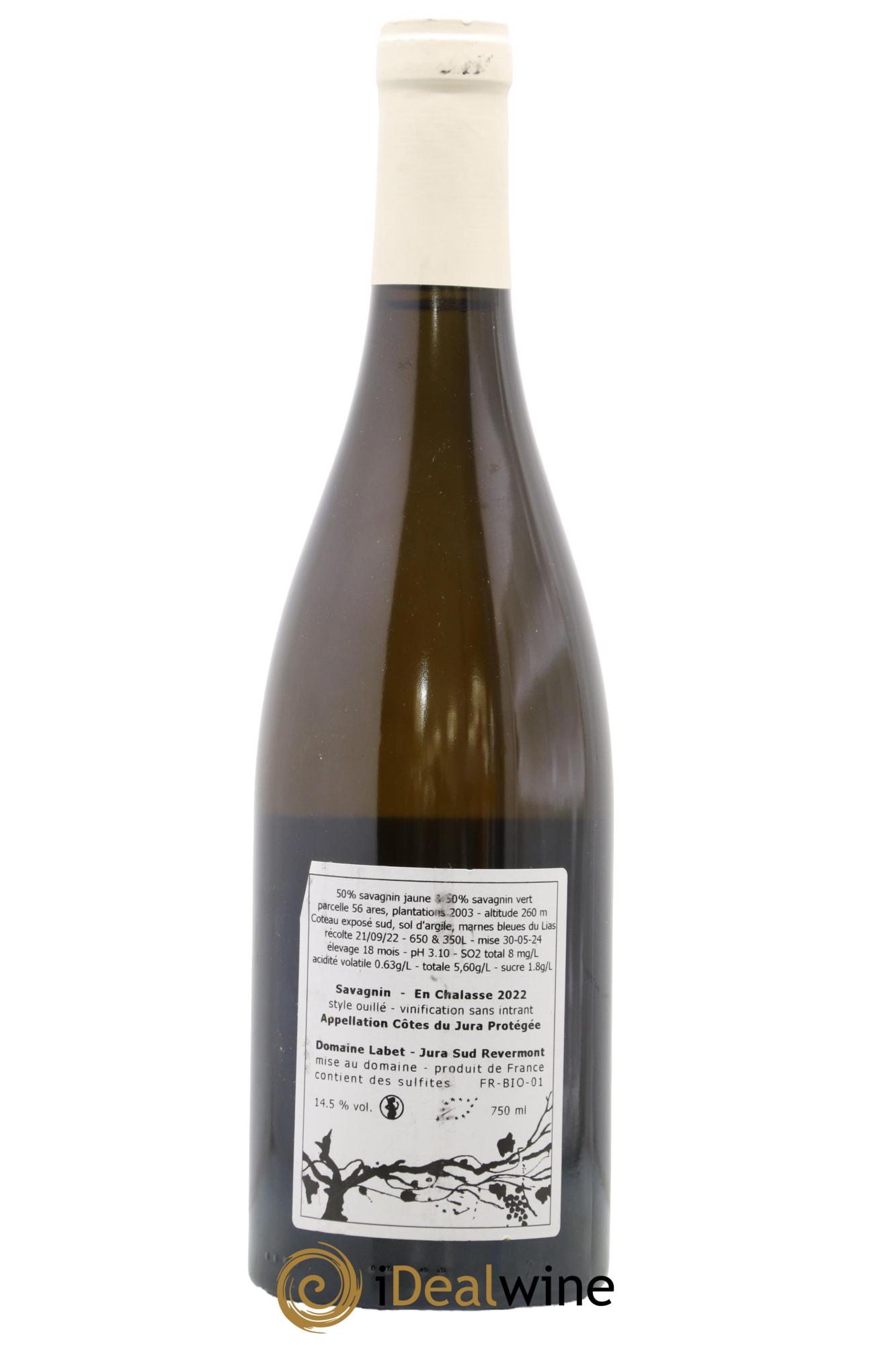 Côtes du Jura Savagnin en Chalasse Romain - Julien  - Charline Labet 2022 - Lot of 1 bottle - 1