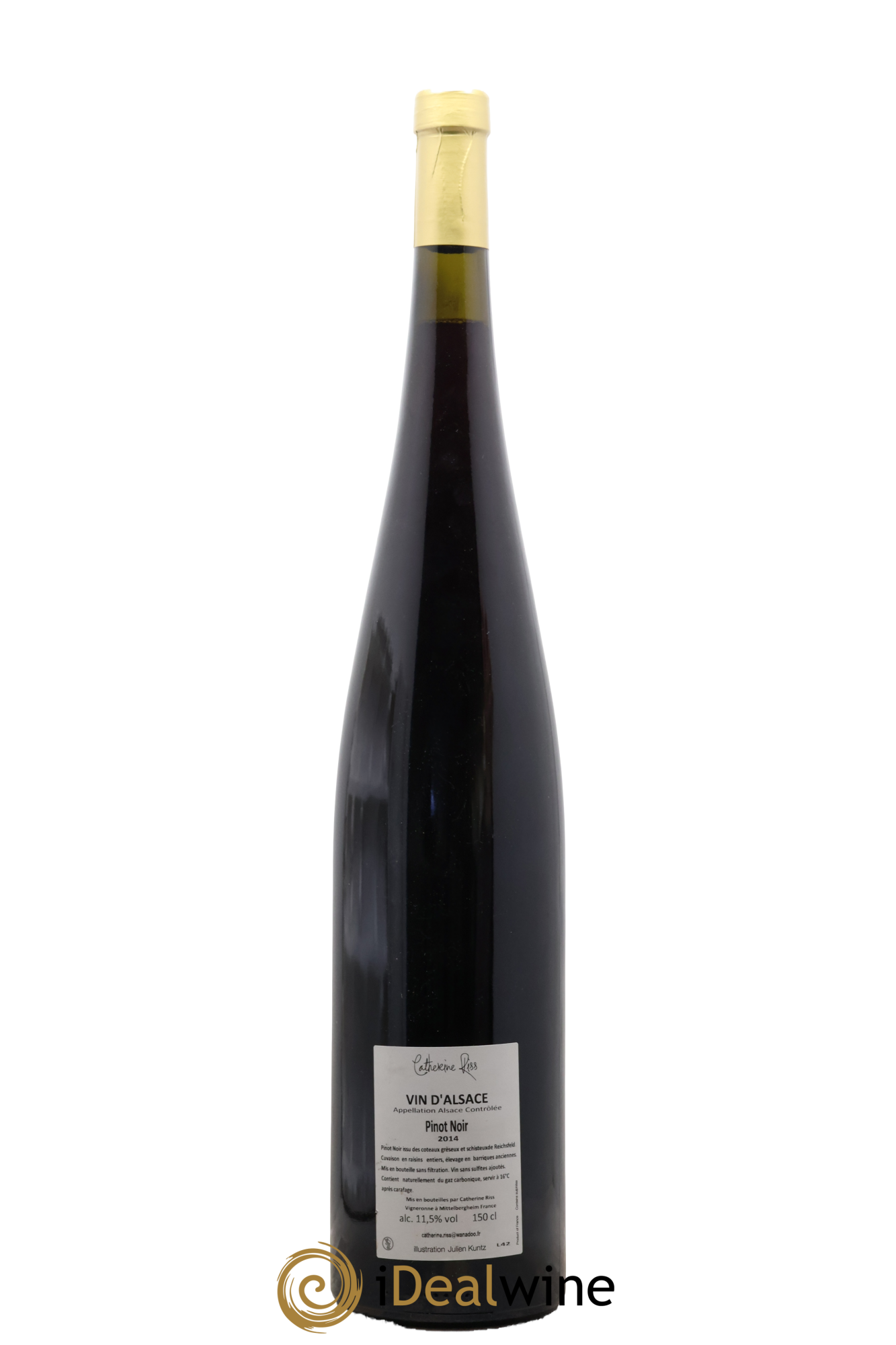 Alsace Pinot Noir Cuvée Empreinte Catherine Riss 2014 - Lot of 1 magnum - 1