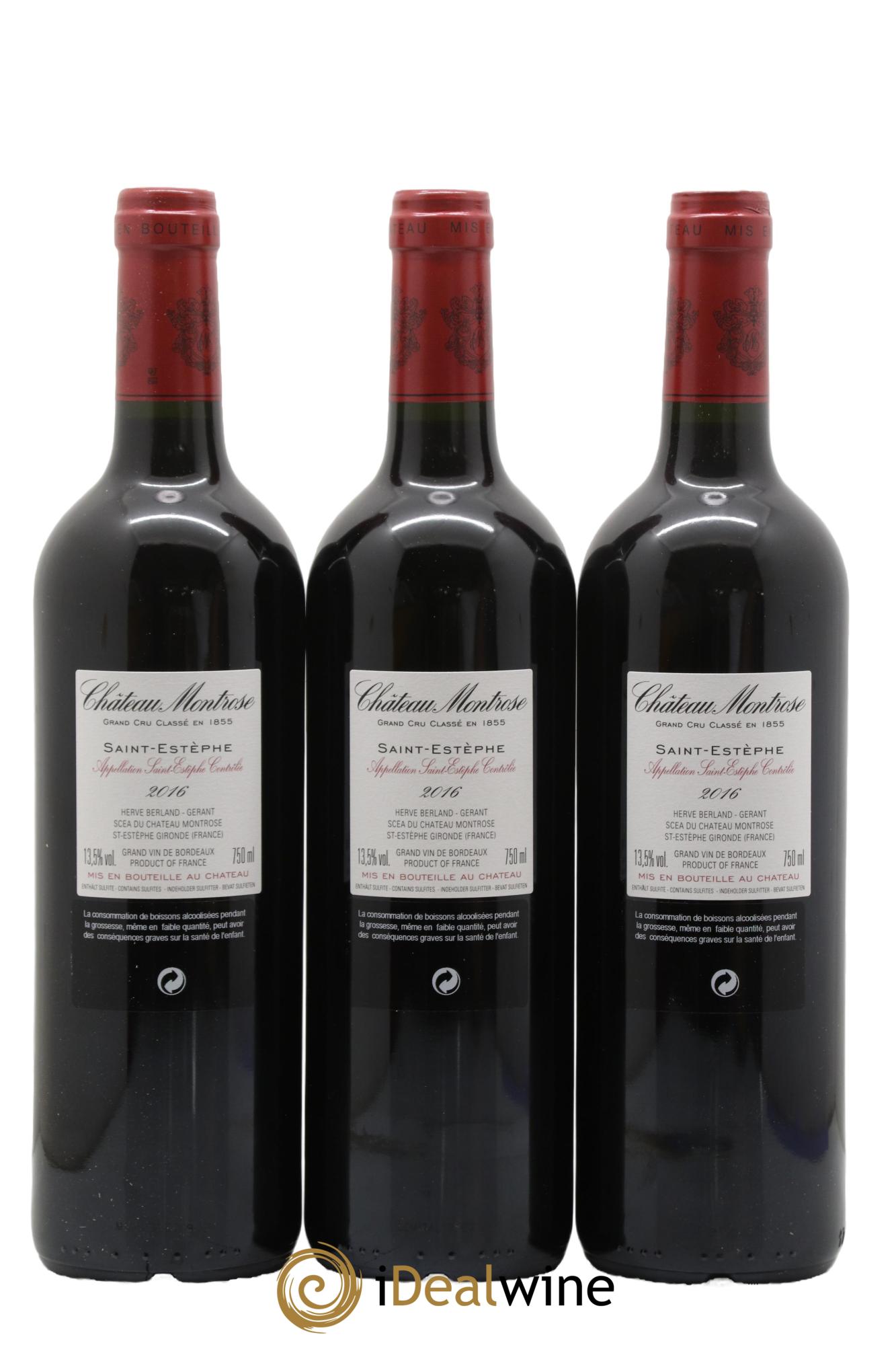 Château Montrose 2ème Grand Cru Classé 2016 - Lot of 12 bottles - 8