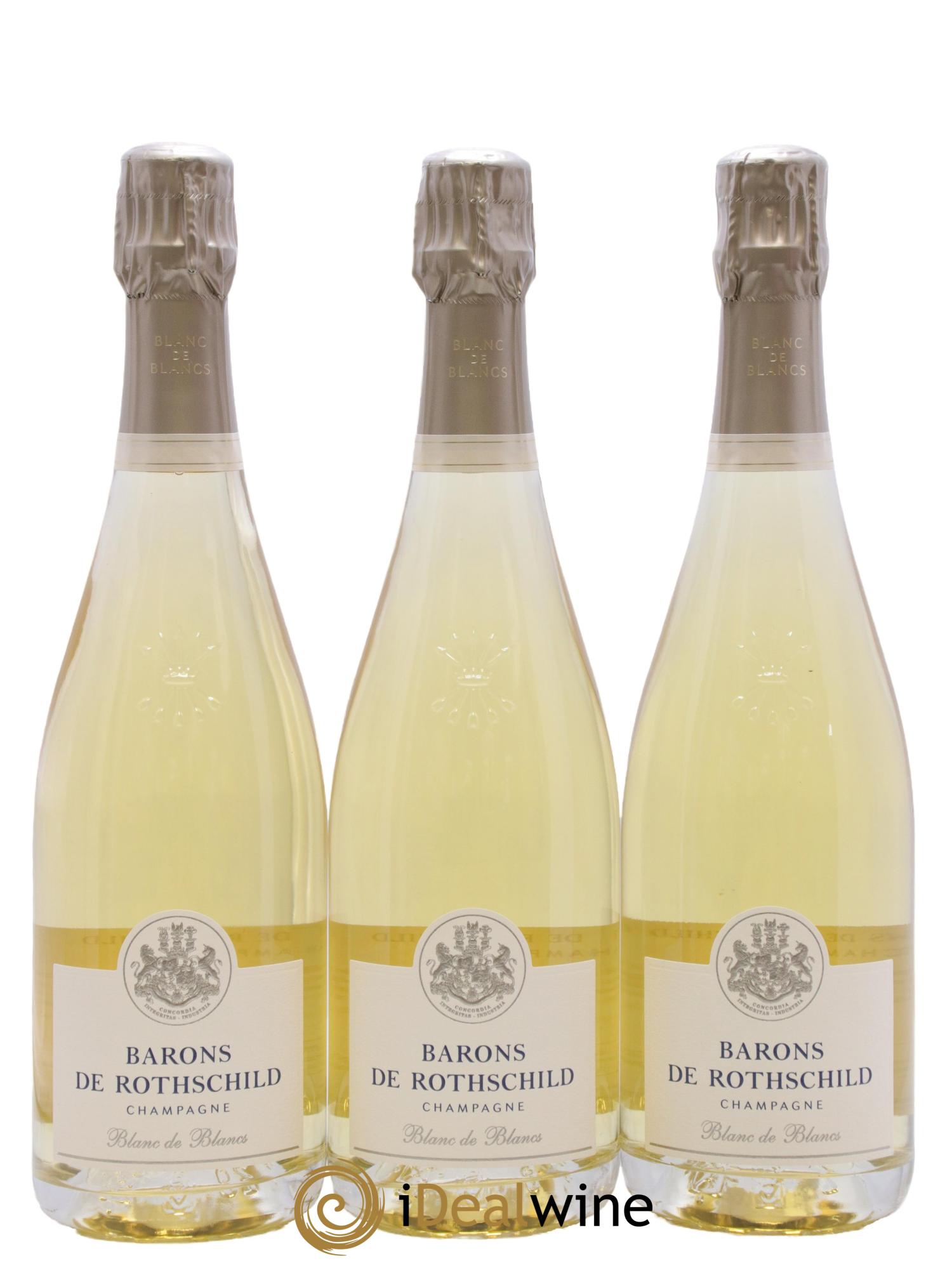 Blanc de Blancs Brut Domaine Barons de Rothschild - Lot of 3 bottles - 1