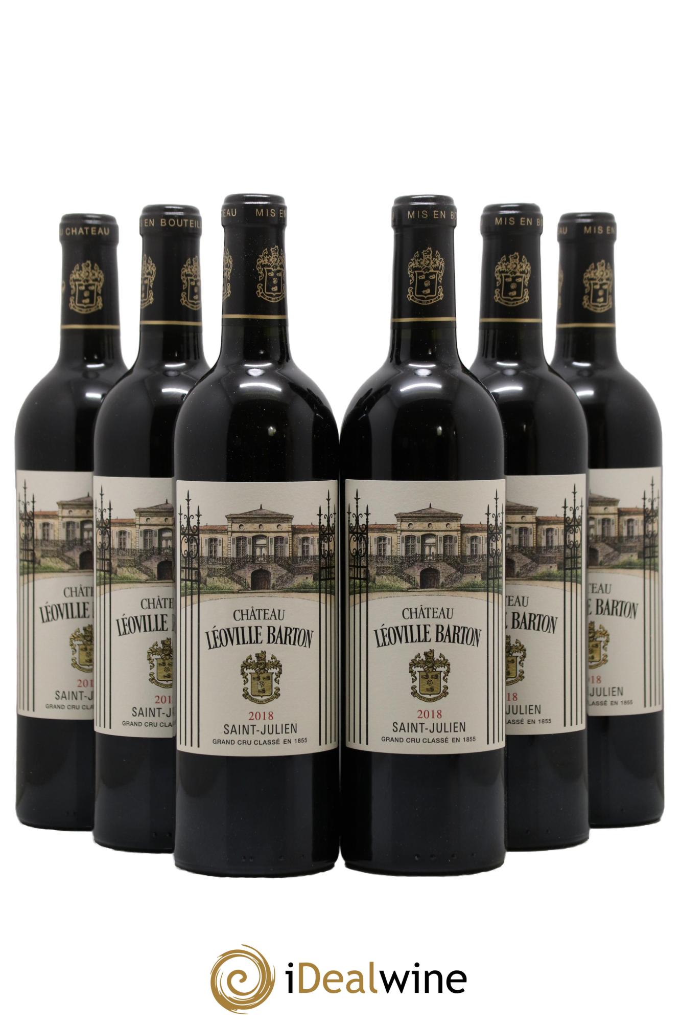 Château Léoville Barton 2ème Grand Cru Classé 2018 - Lot de 6 bouteilles - 0