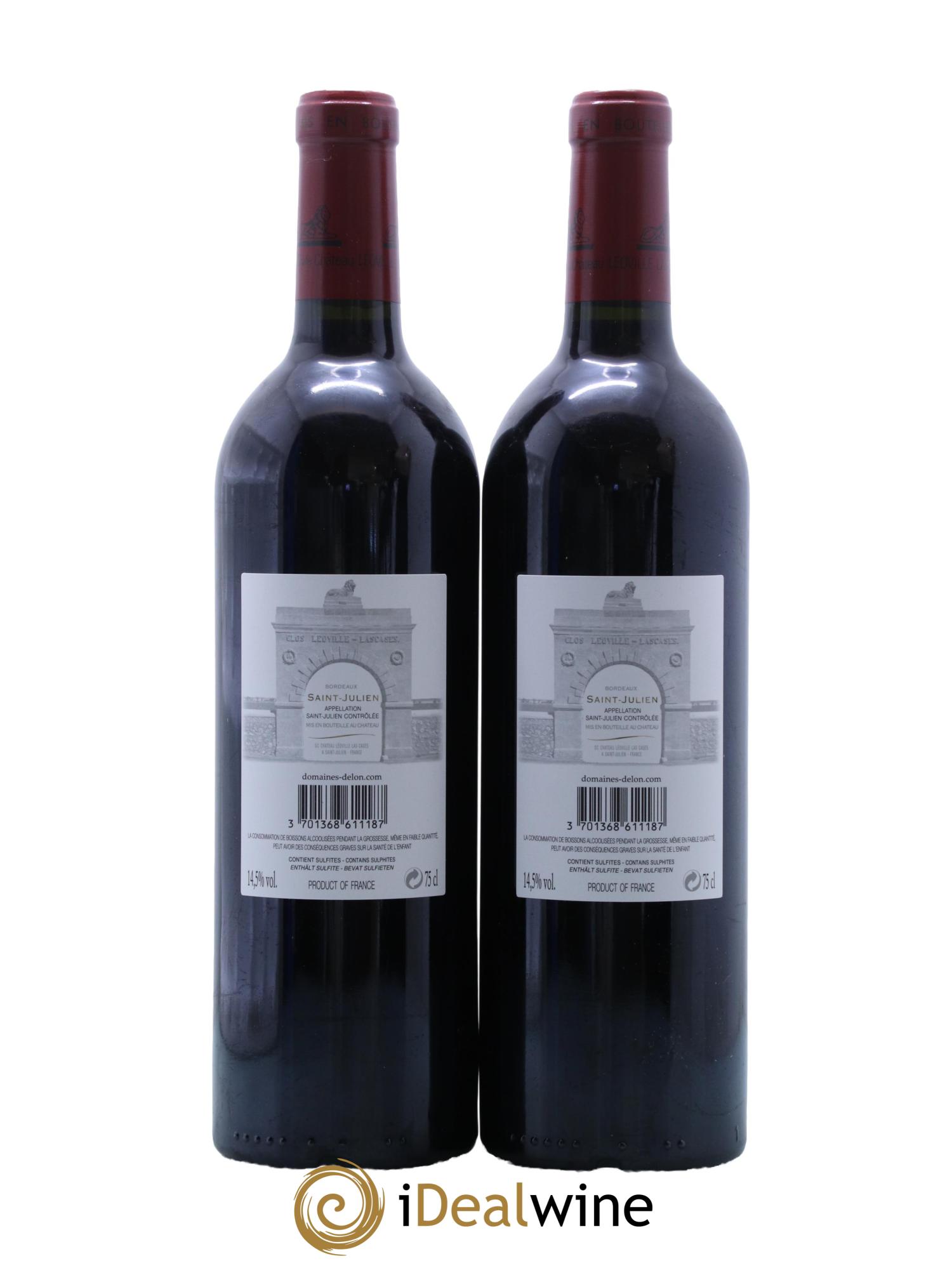 Château Léoville Las Cases 2ème Grand Cru Classé 2018 - Lot de 2 bouteilles - 1