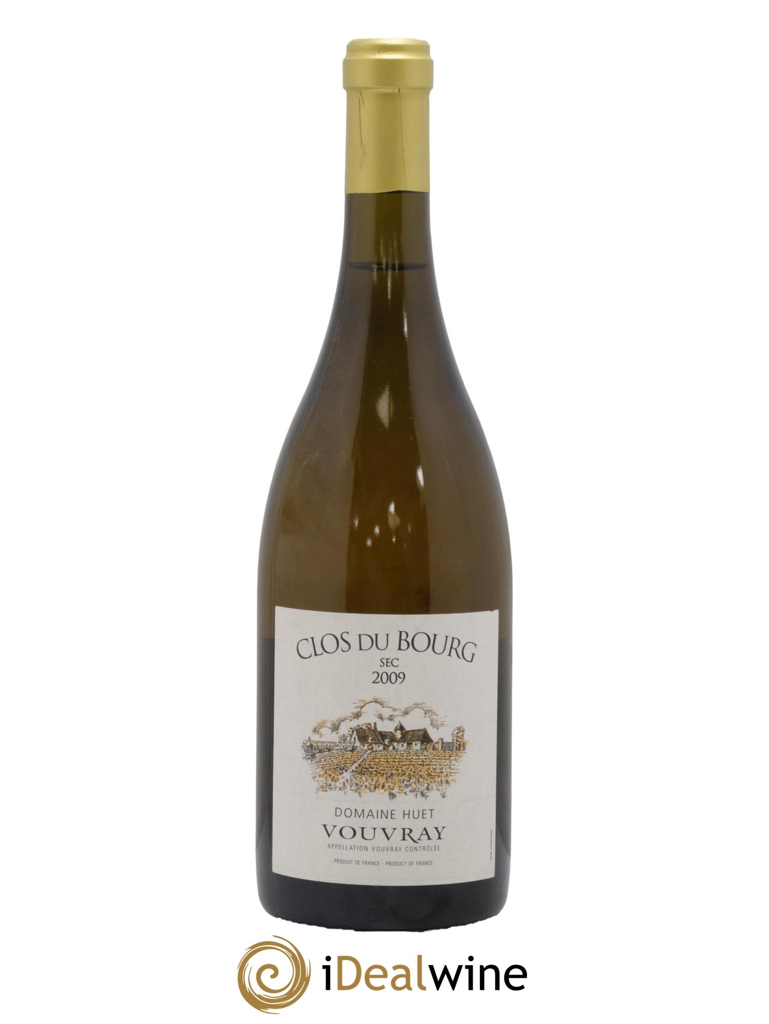 Vouvray Clos du Bourg Sec Domaine Huet 2009 - Lot de 1 bouteille - 0