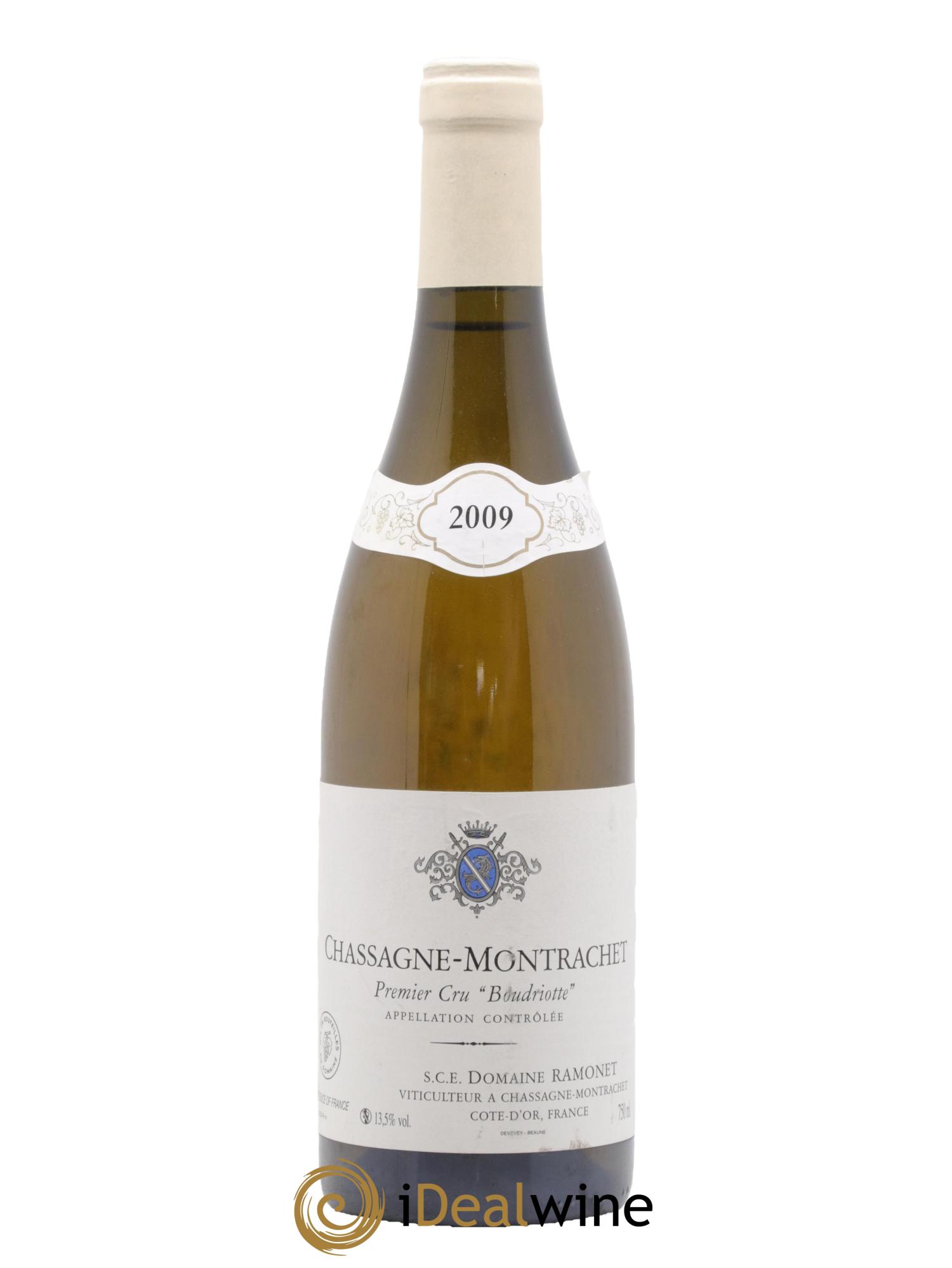 Chassagne-Montrachet 1er Cru Boudriotte Ramonet (Domaine) 2009 - Lot de 1 bouteille - 0