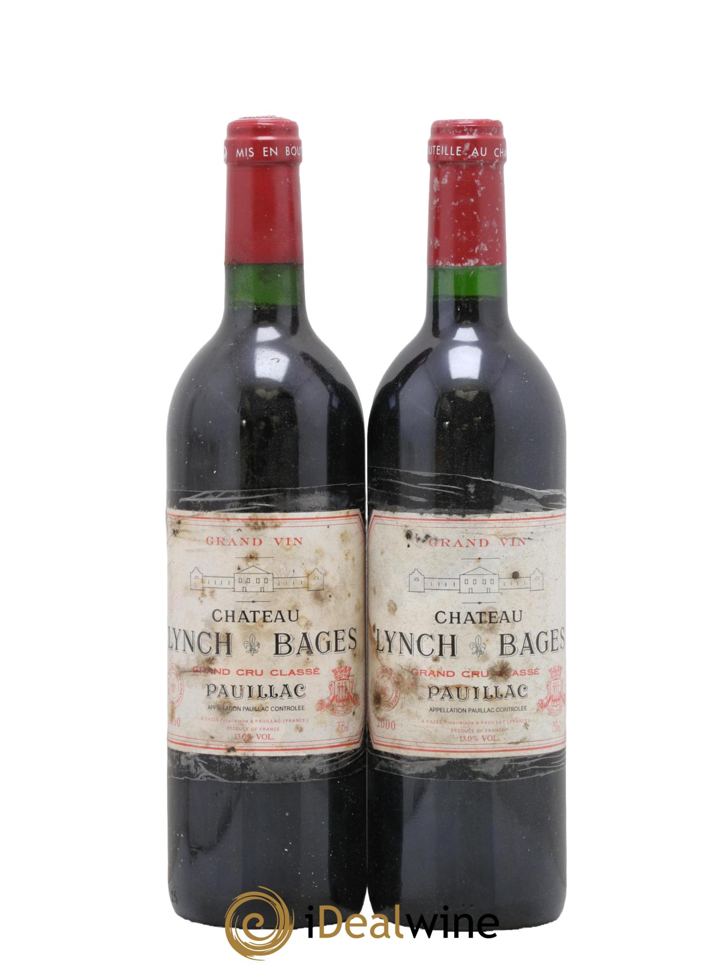 Château Lynch Bages 5ème Grand Cru Classé 2000 - Lot de 2 bouteilles - 0