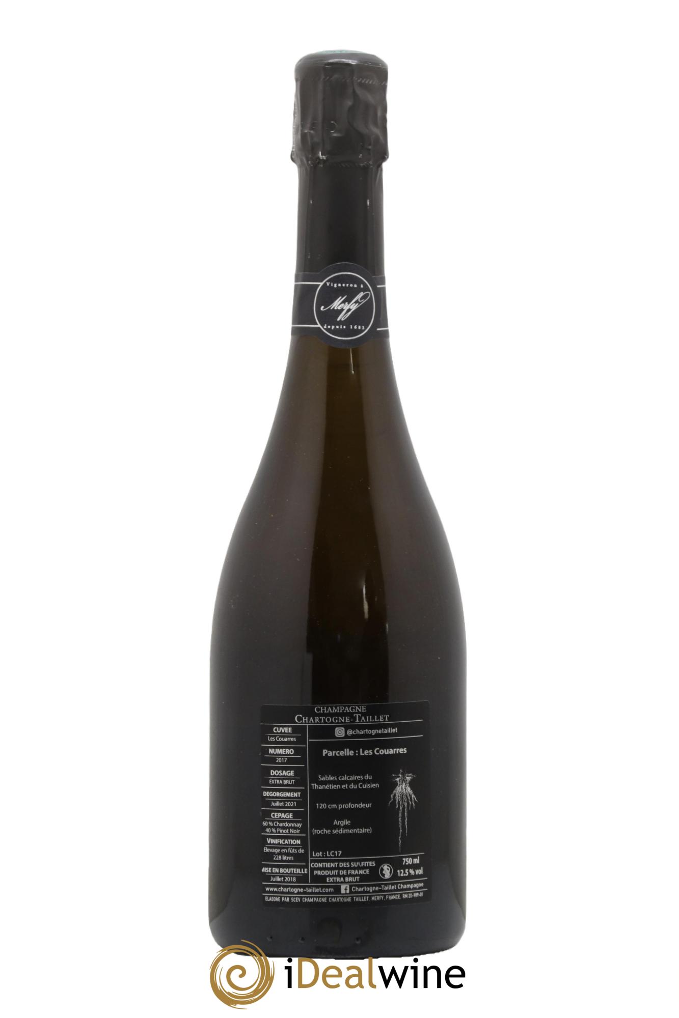 Les Couarres Château Extra-Brut Chartogne-Taillet 2017 - Lot de 1 bouteille - 1